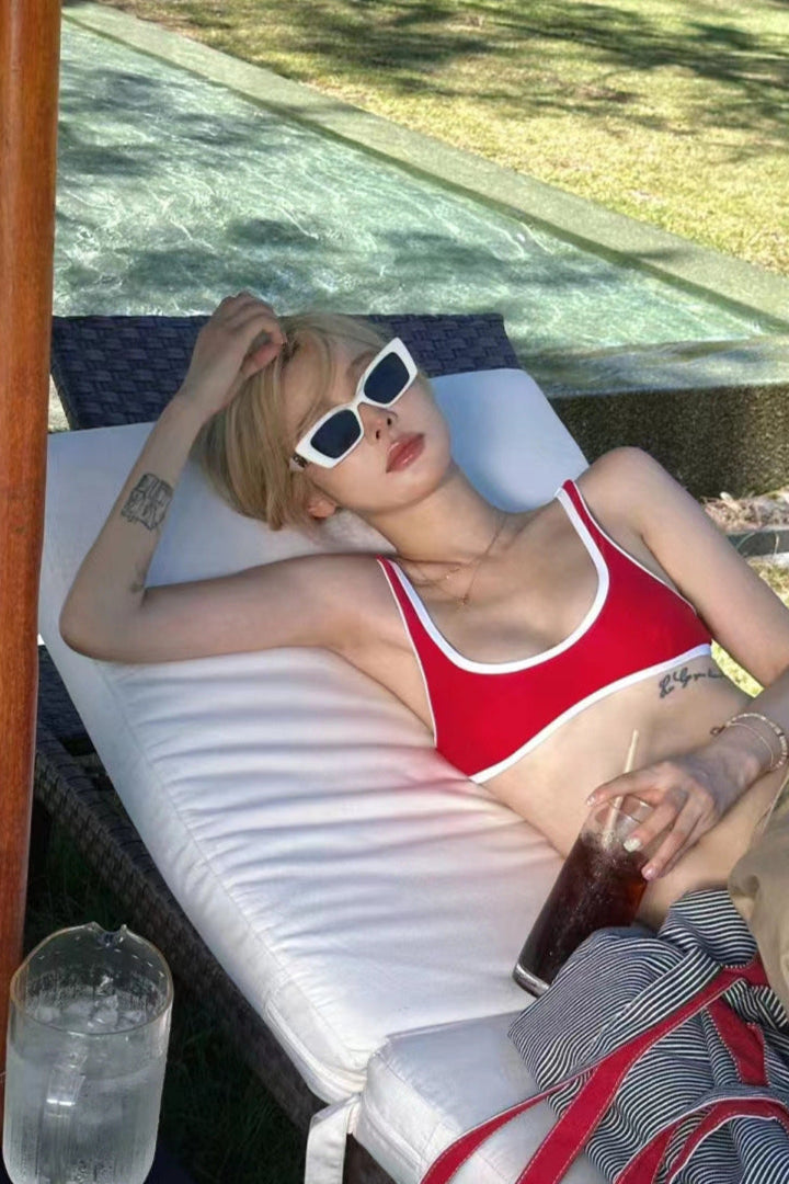 Retro Sporty Bikini Set