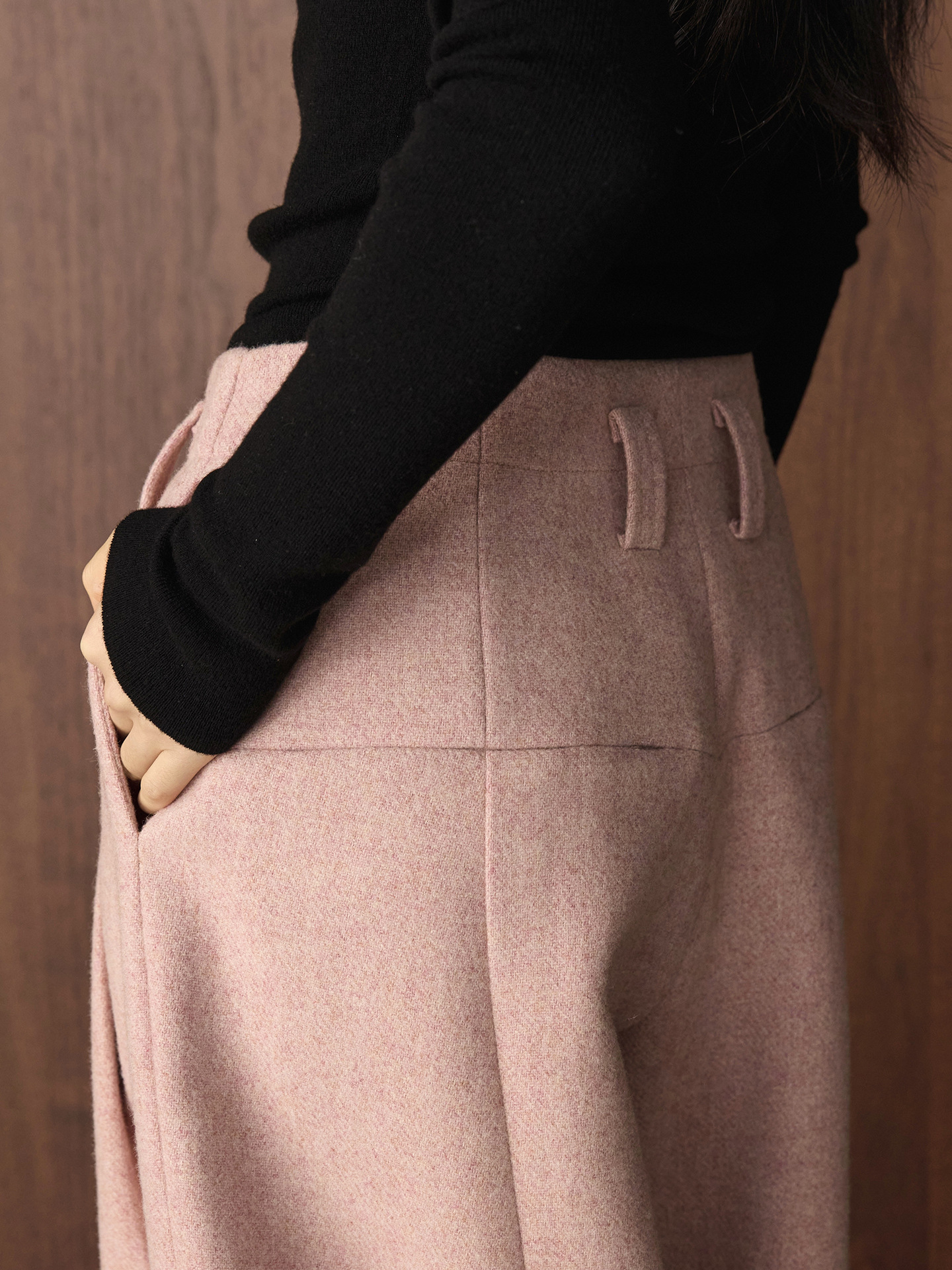 Architectural Wool Wide Pants