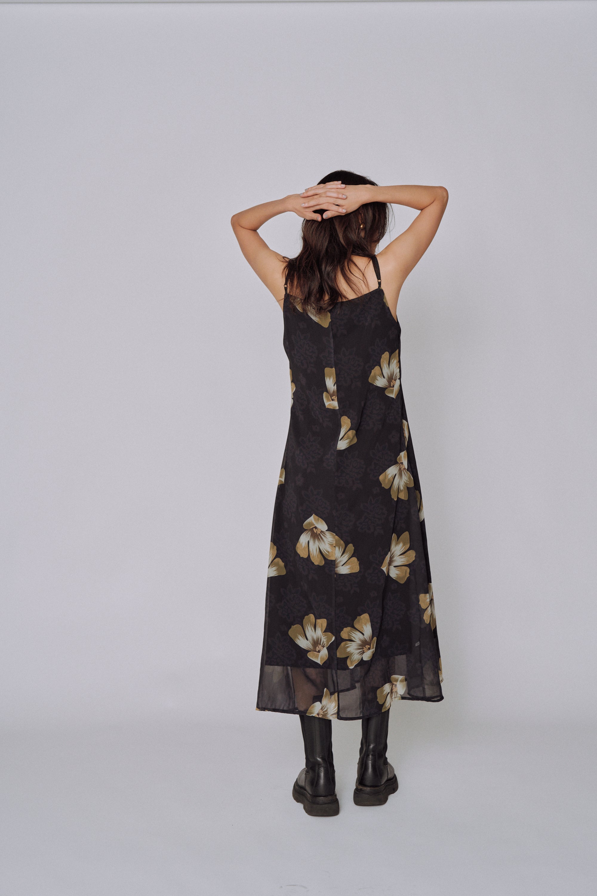 Moon Petal Slip Dress