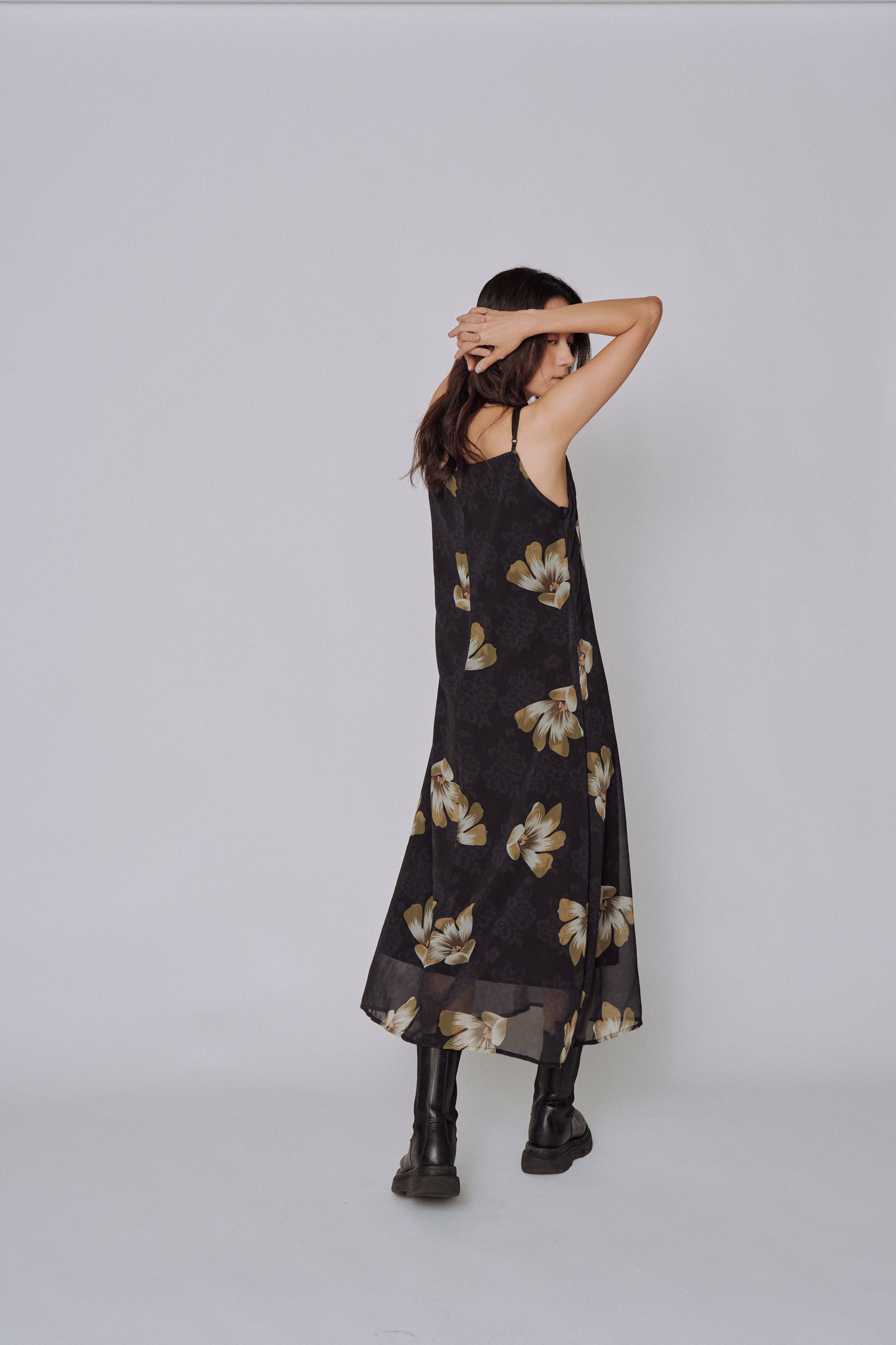 Moon Petal Slip Dress