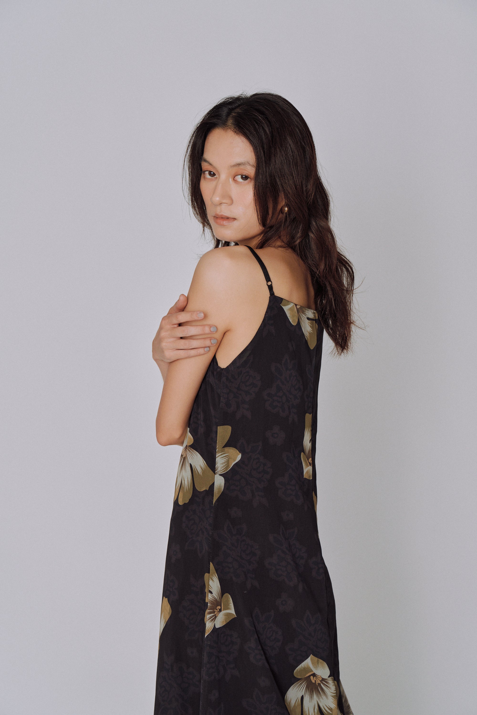 Moon Petal Slip Dress