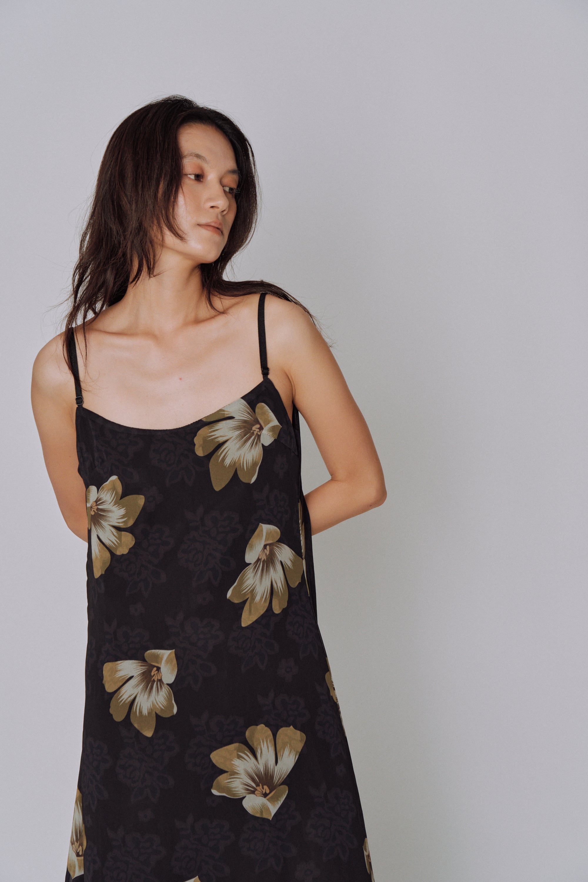 Moon Petal Slip Dress