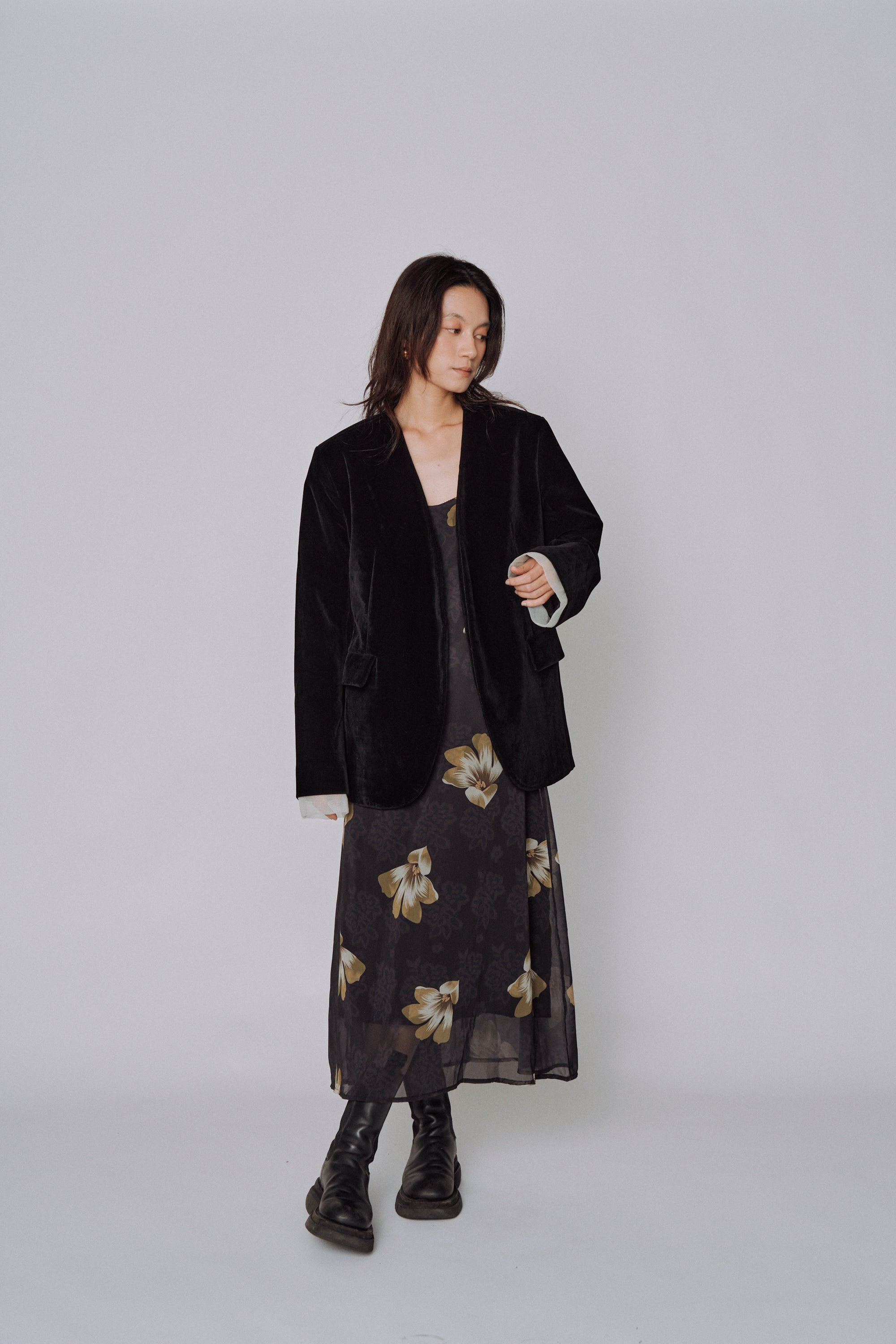 Moon Petal Slip Dress
