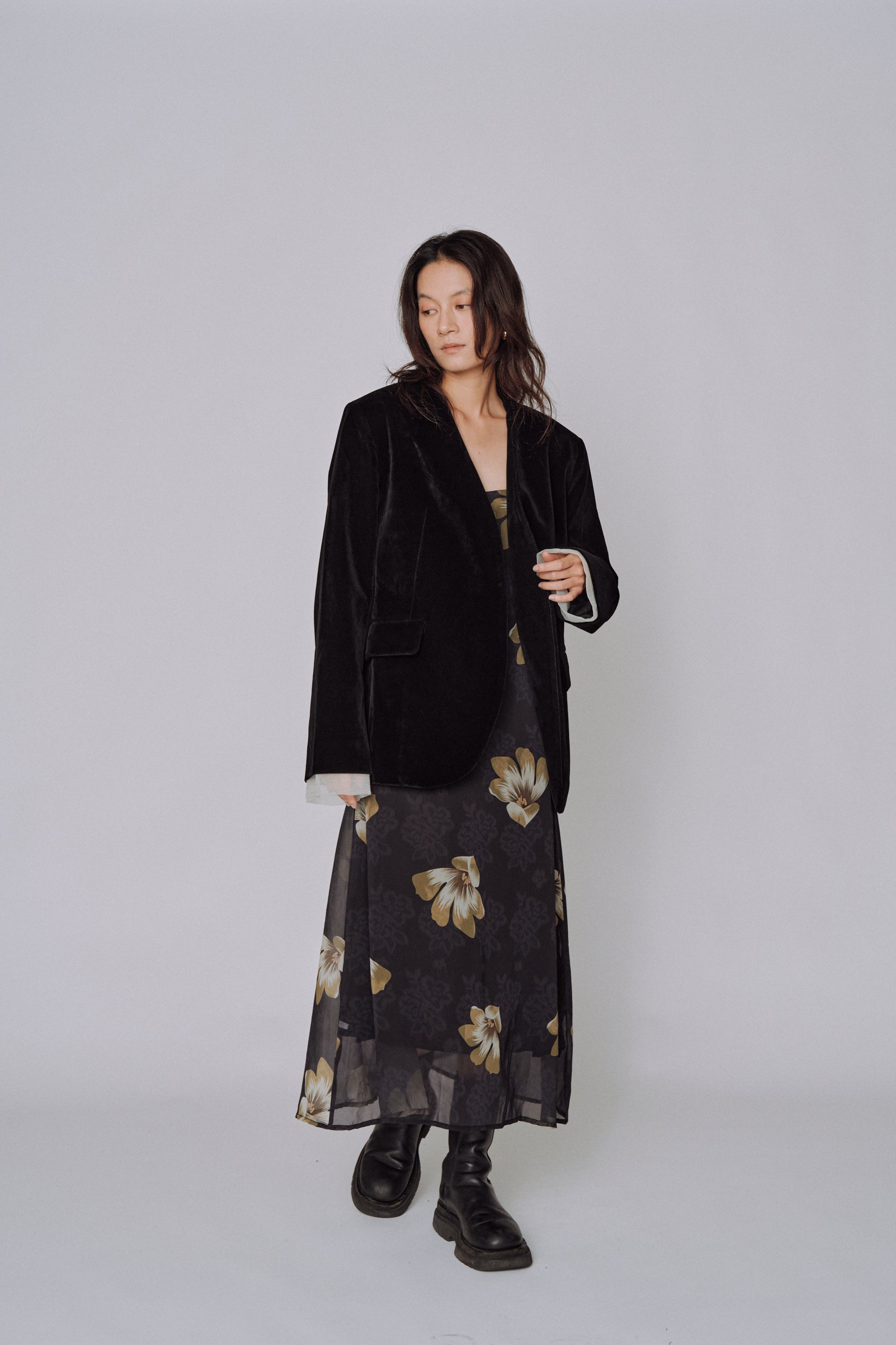 Moon Petal Slip Dress