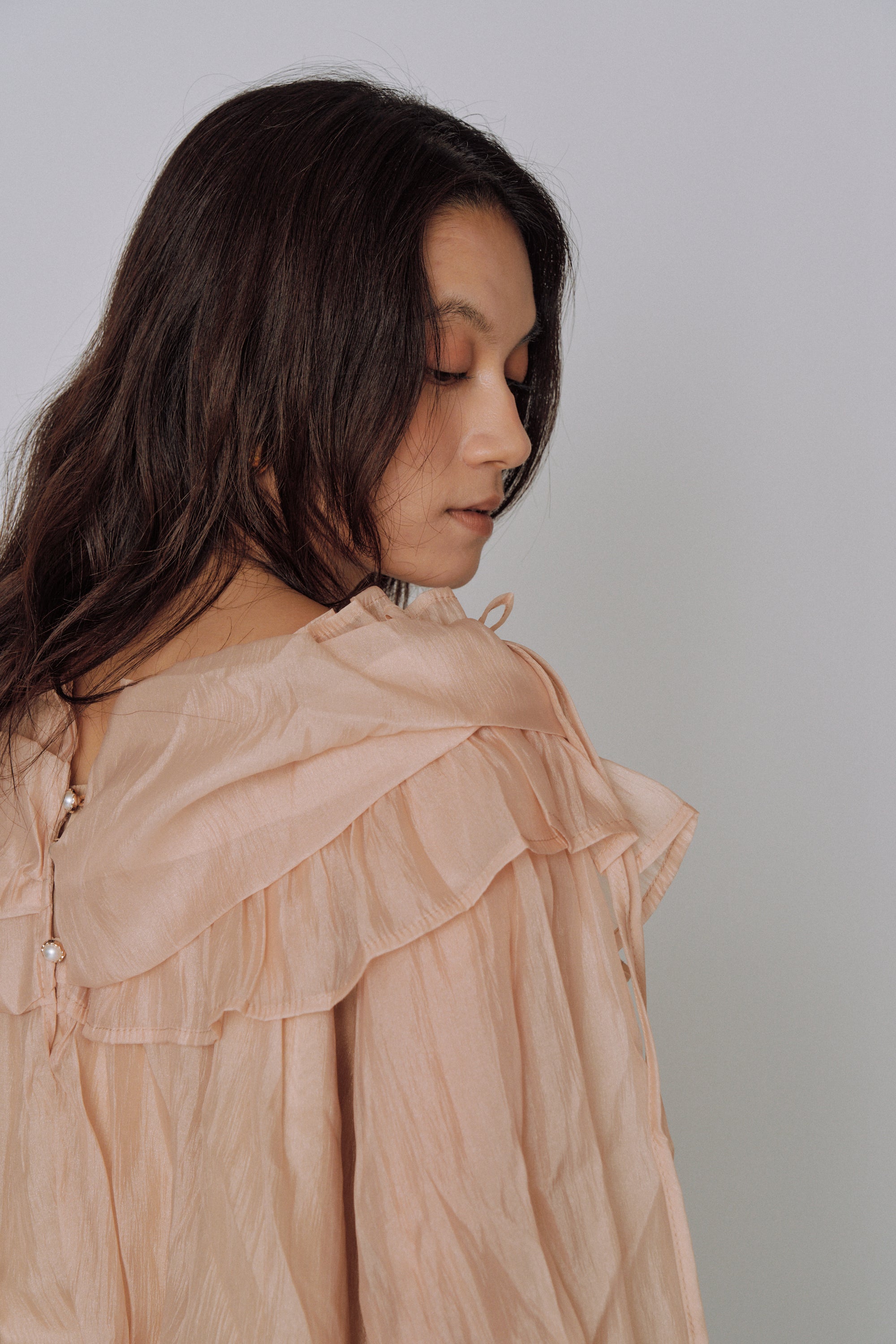 Cloud Ruffle Off-Shoulder Blouse