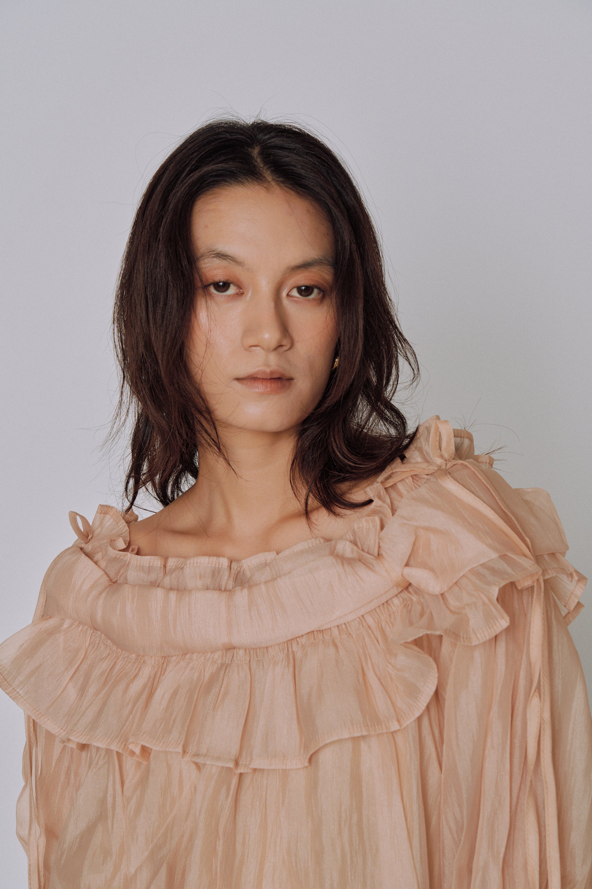 Cloud Ruffle Off-Shoulder Blouse