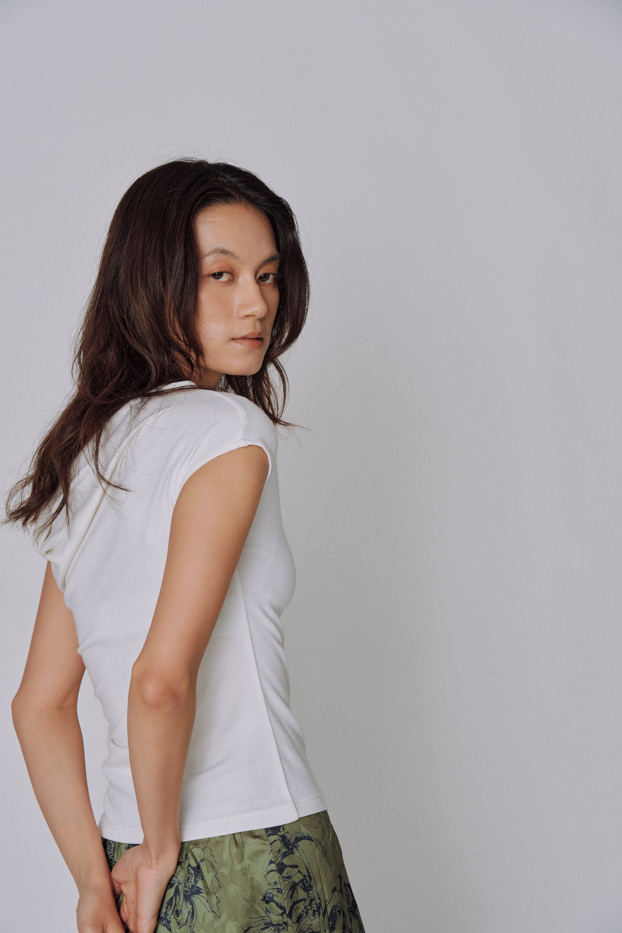 Asymmetry Drape Top