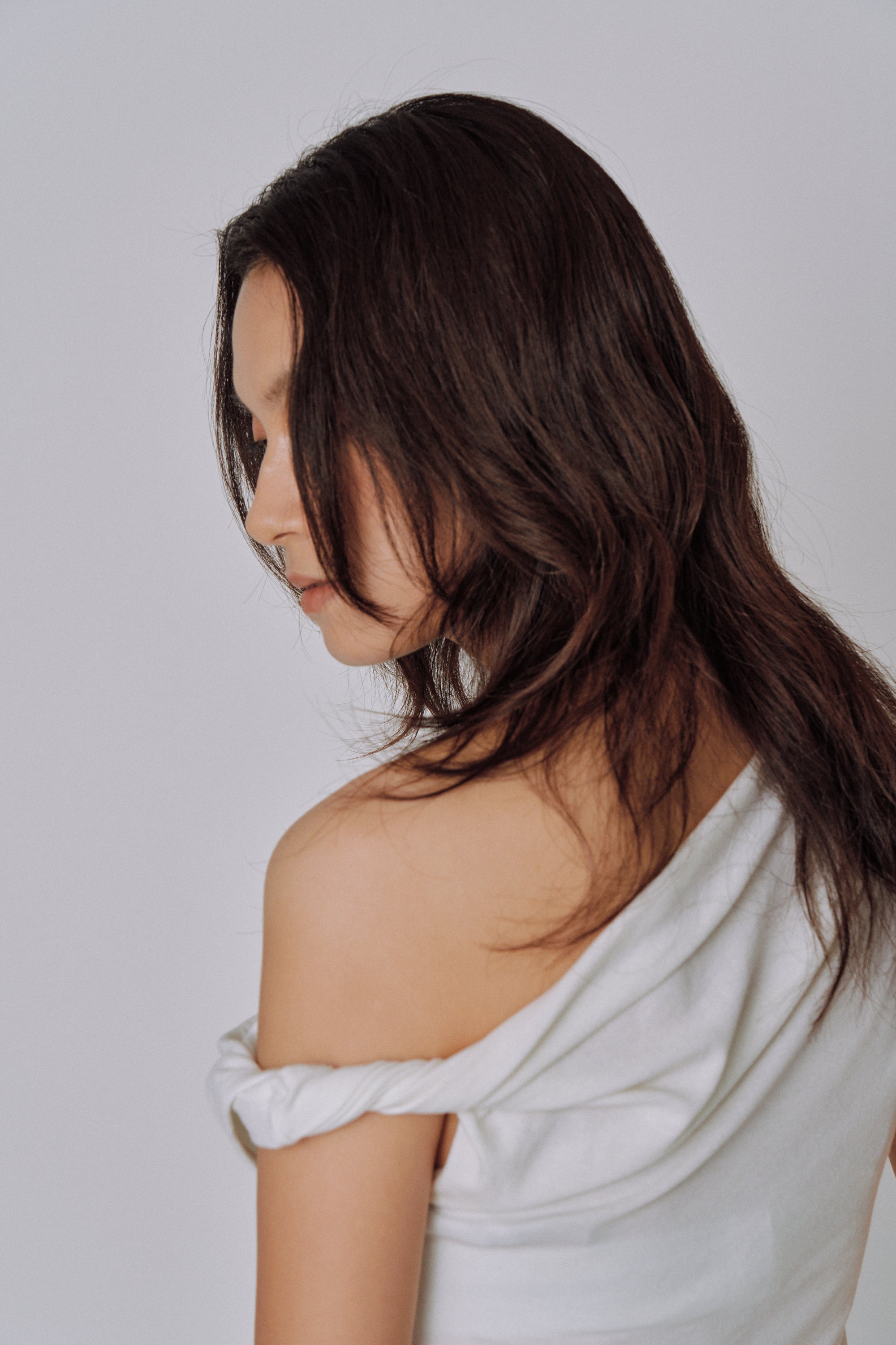 Asymmetry Drape Top