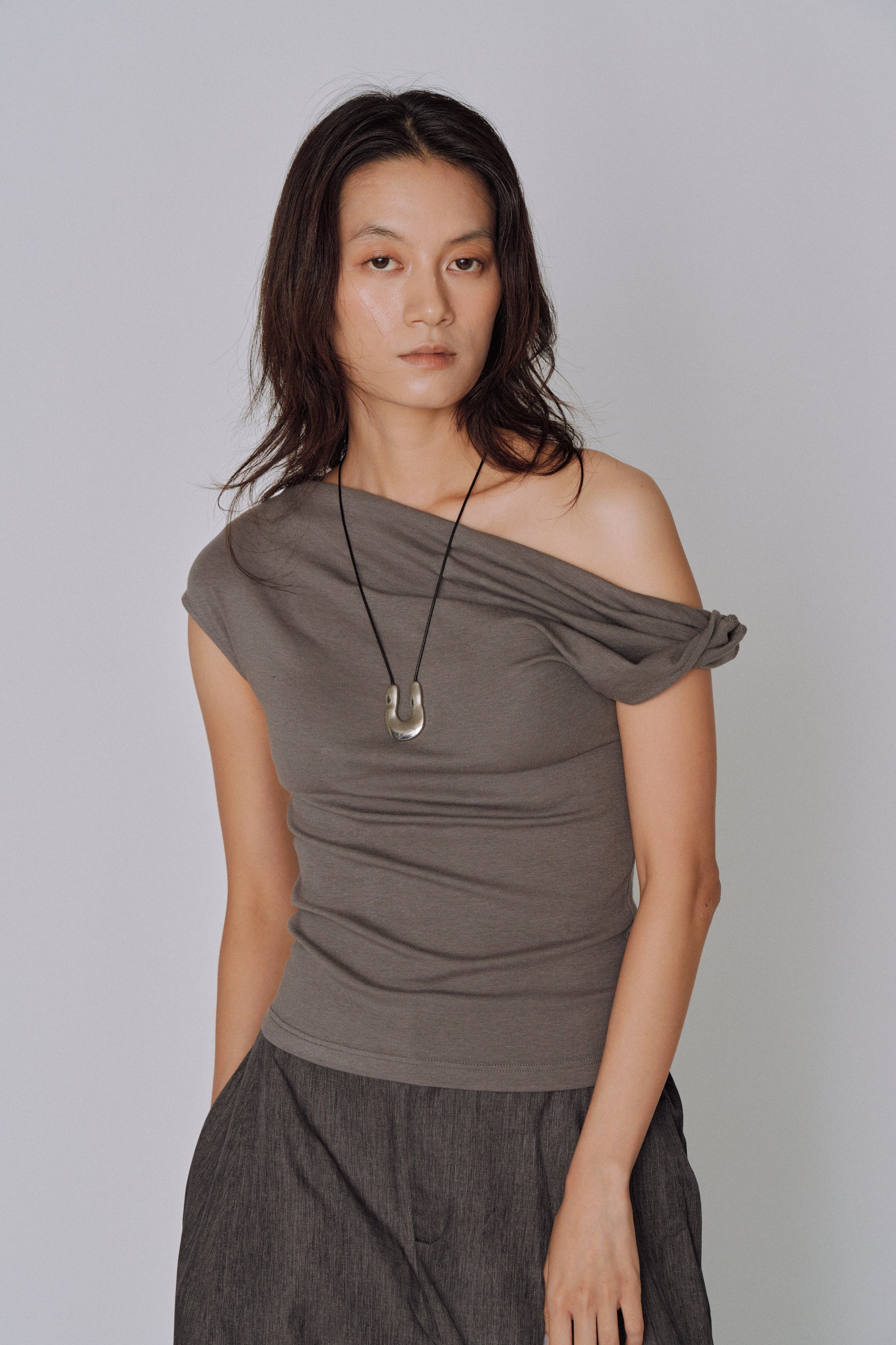 Asymmetry Drape Top