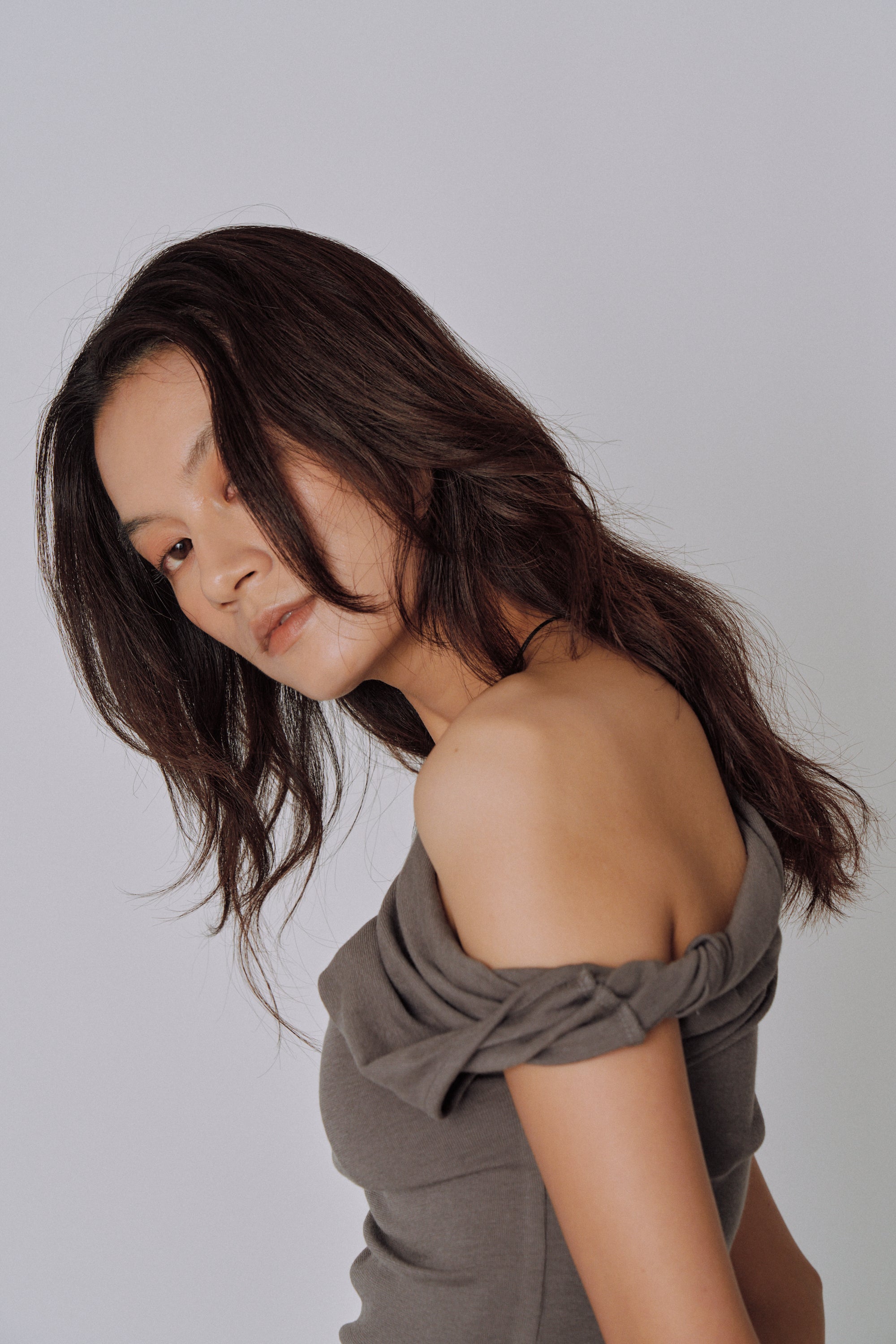 Asymmetry Drape Top