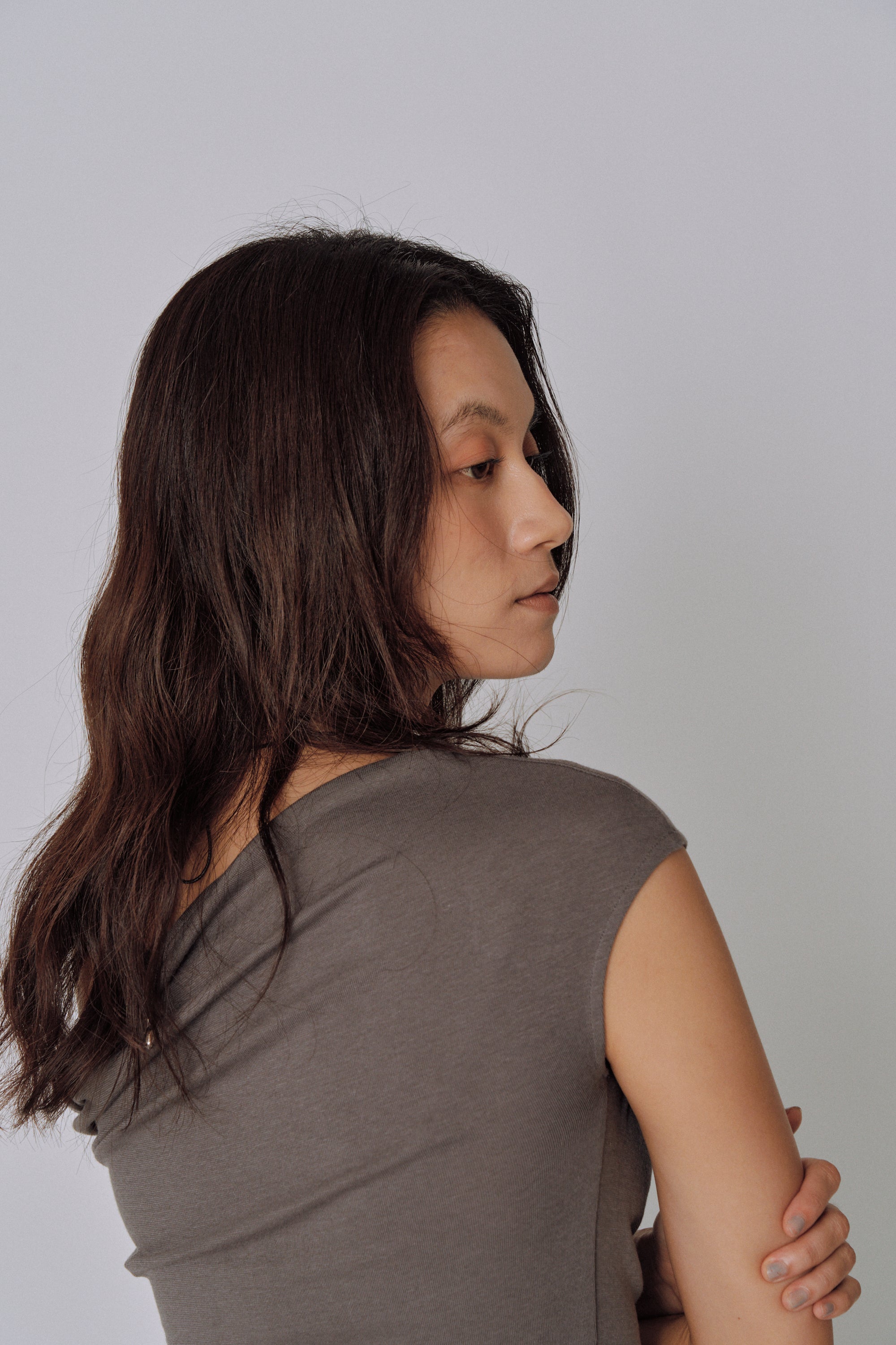 Asymmetry Drape Top