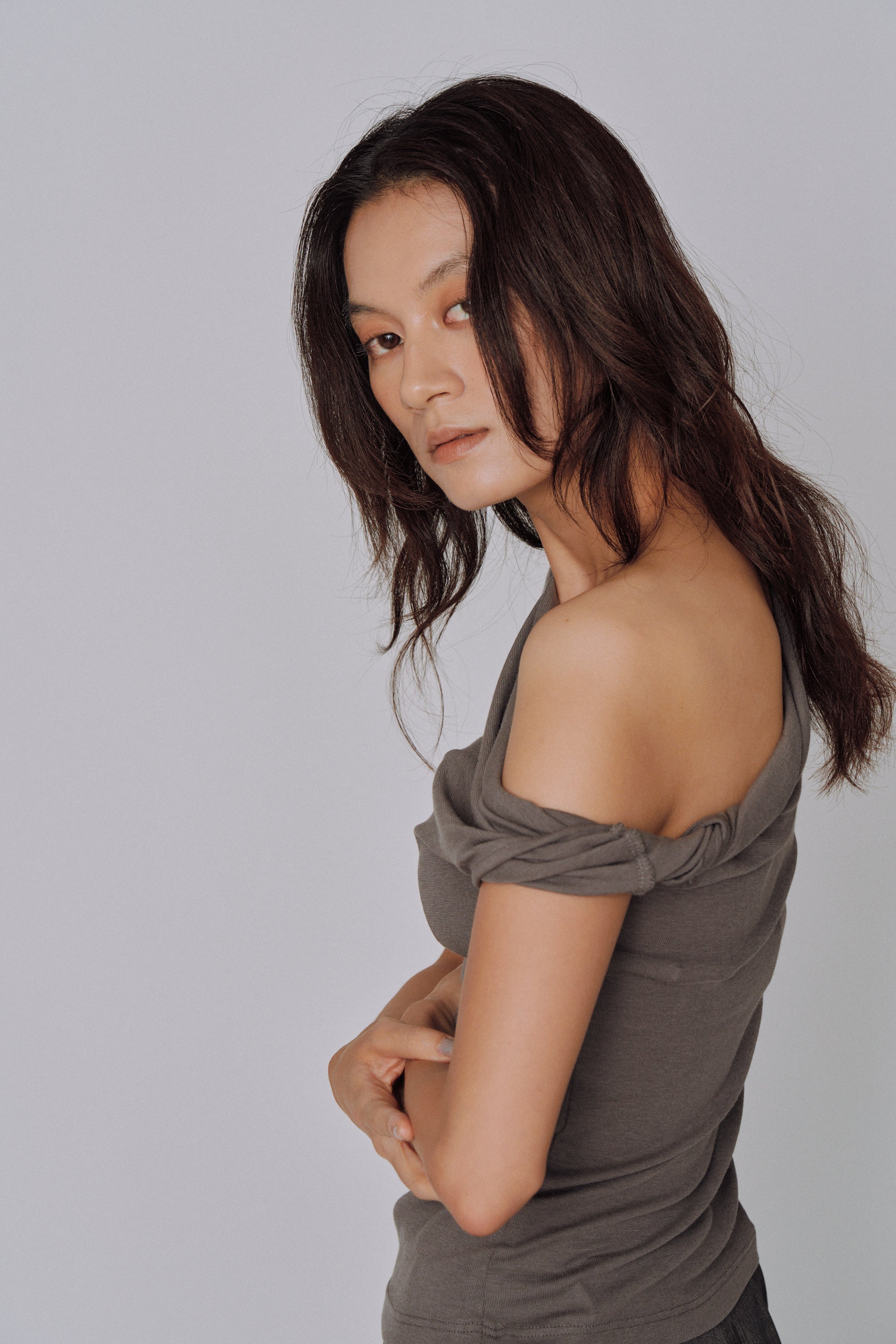 Asymmetry Drape Top