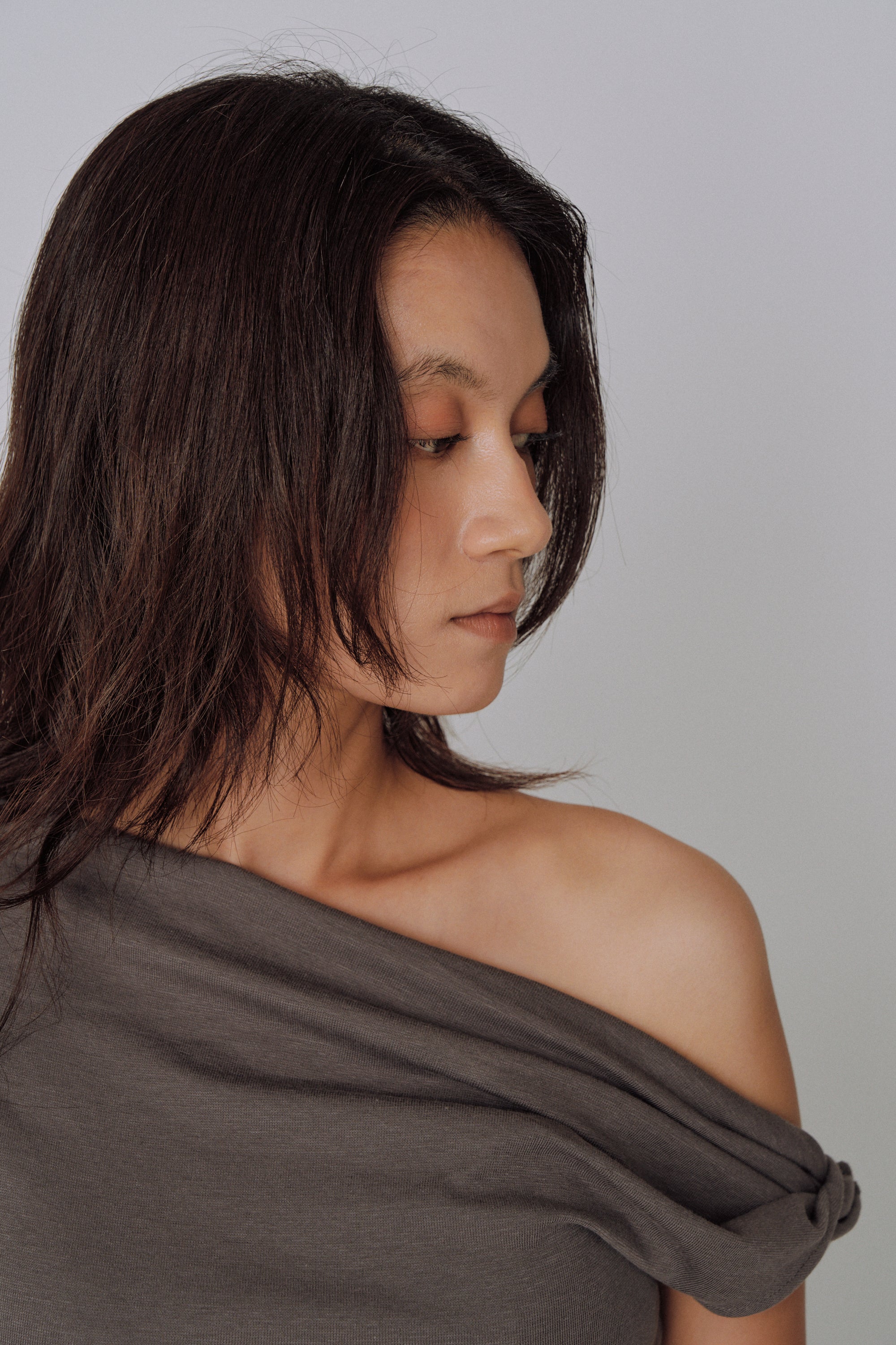 Asymmetry Drape Top