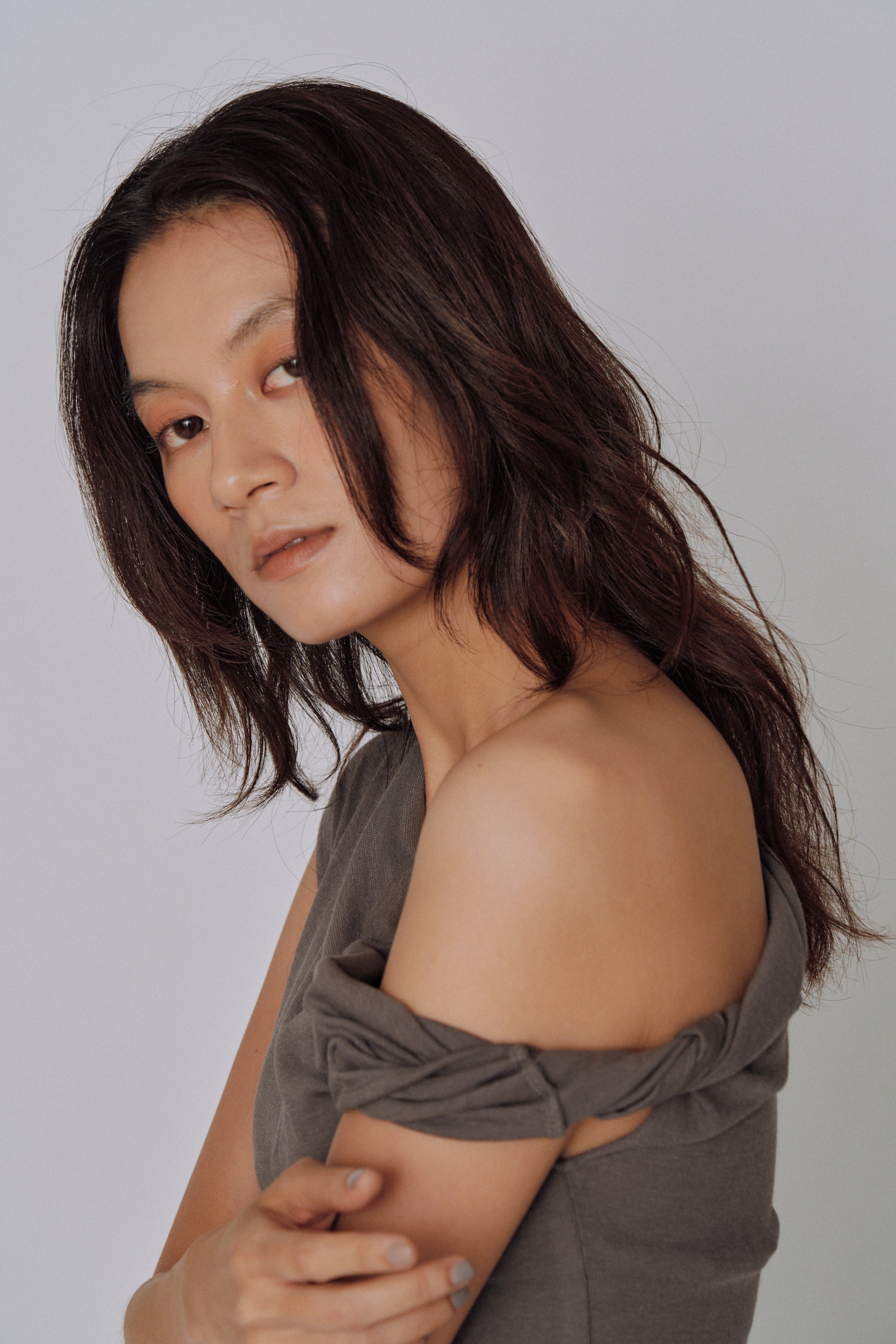 Asymmetry Drape Top