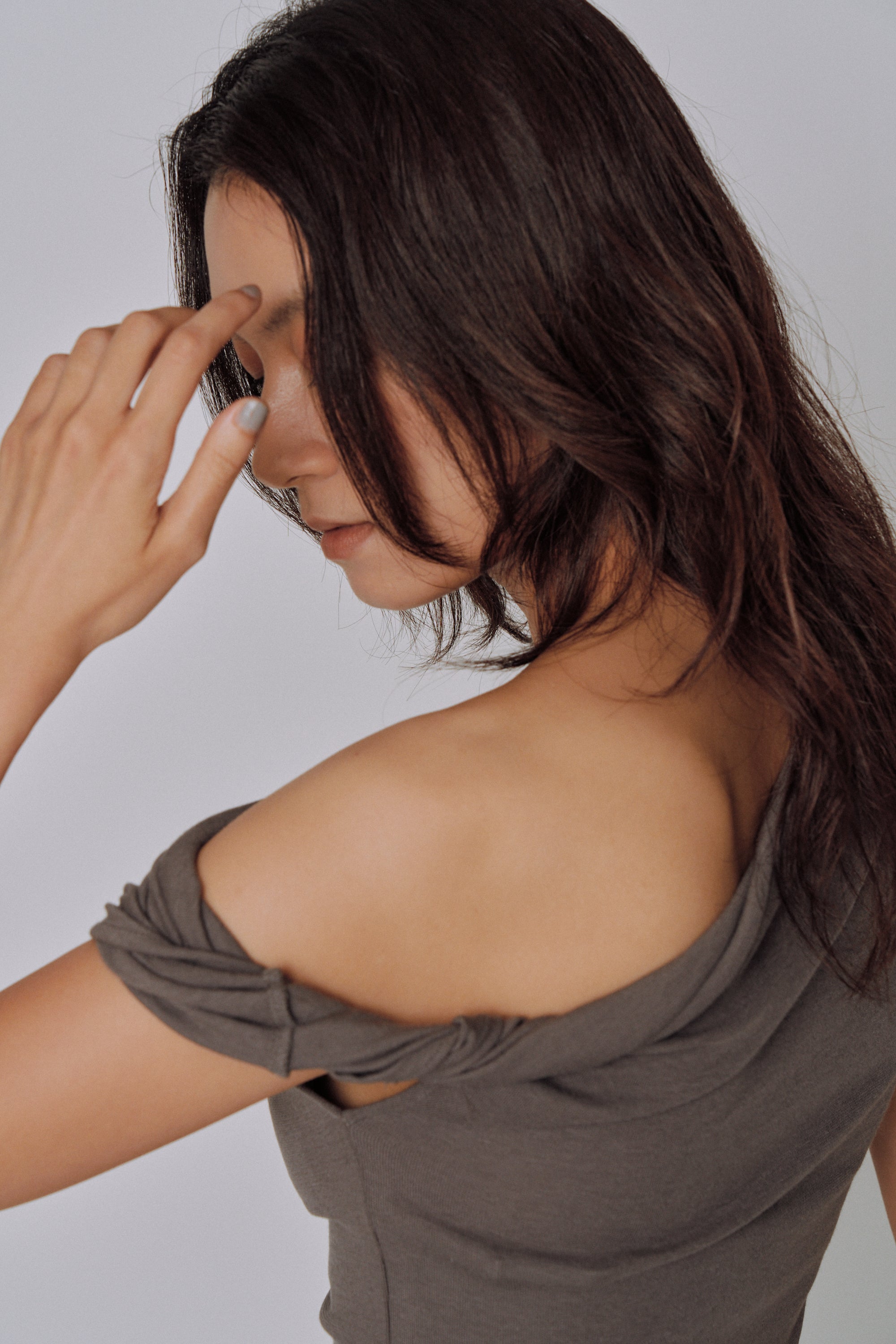 Asymmetry Drape Top