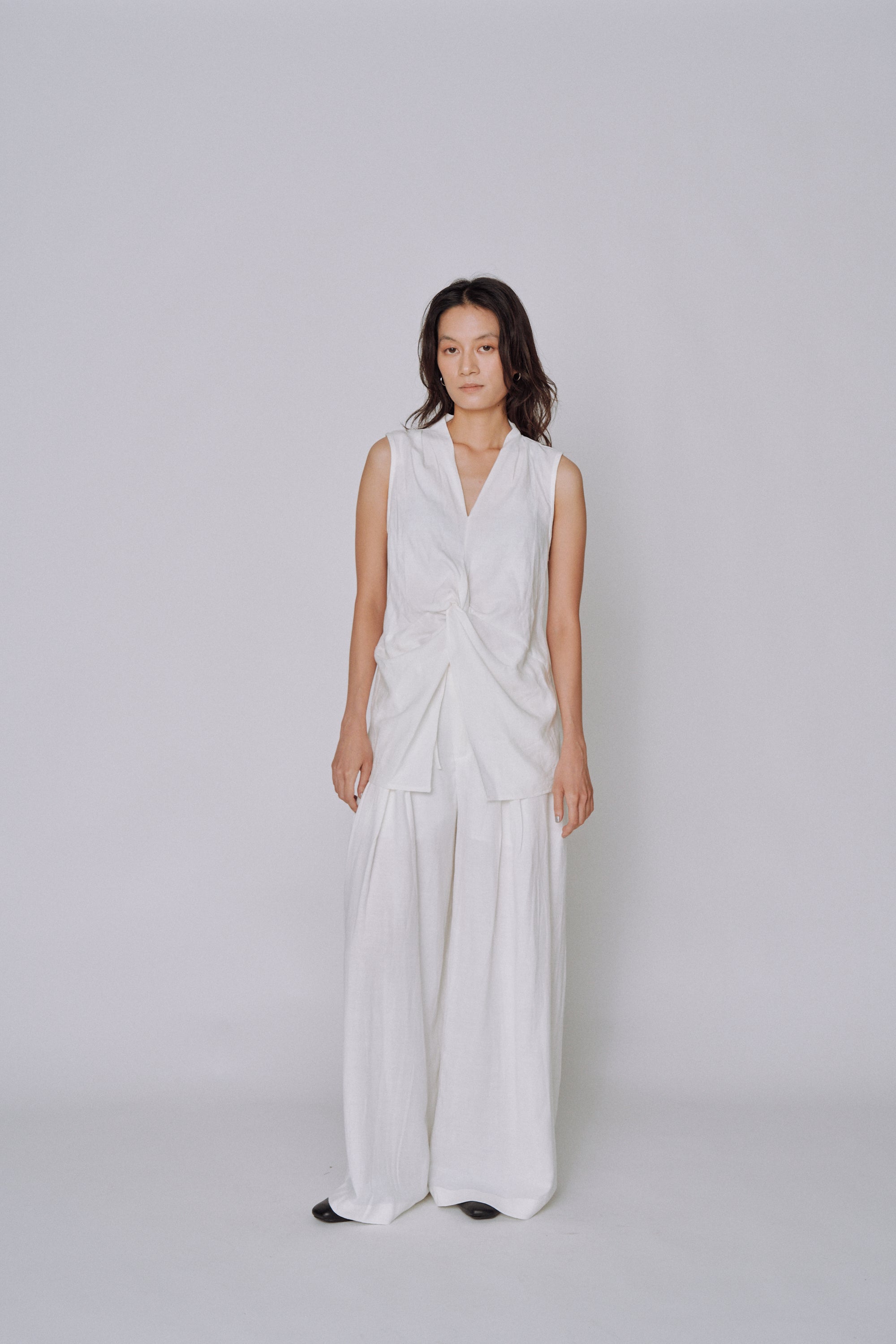 Twist Front Linen Set