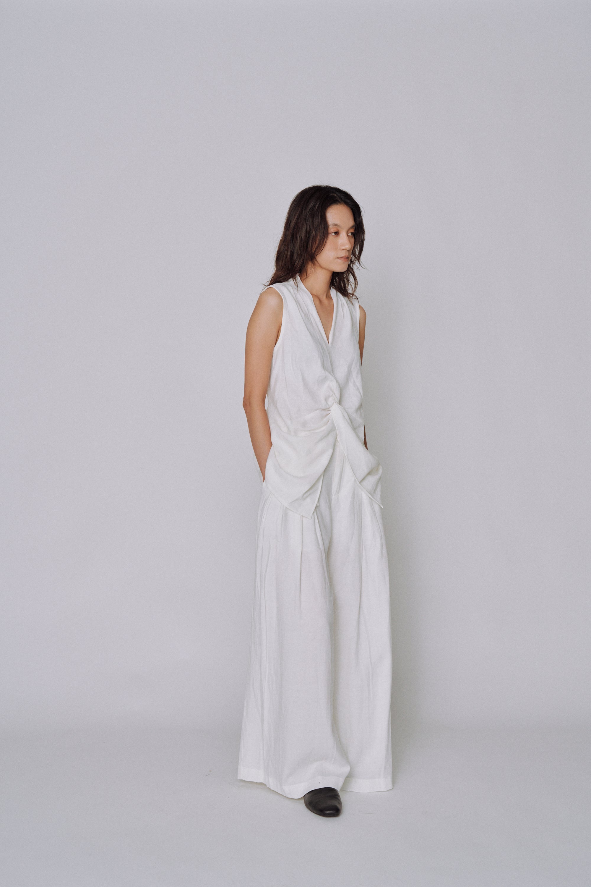 Twist Front Linen Set