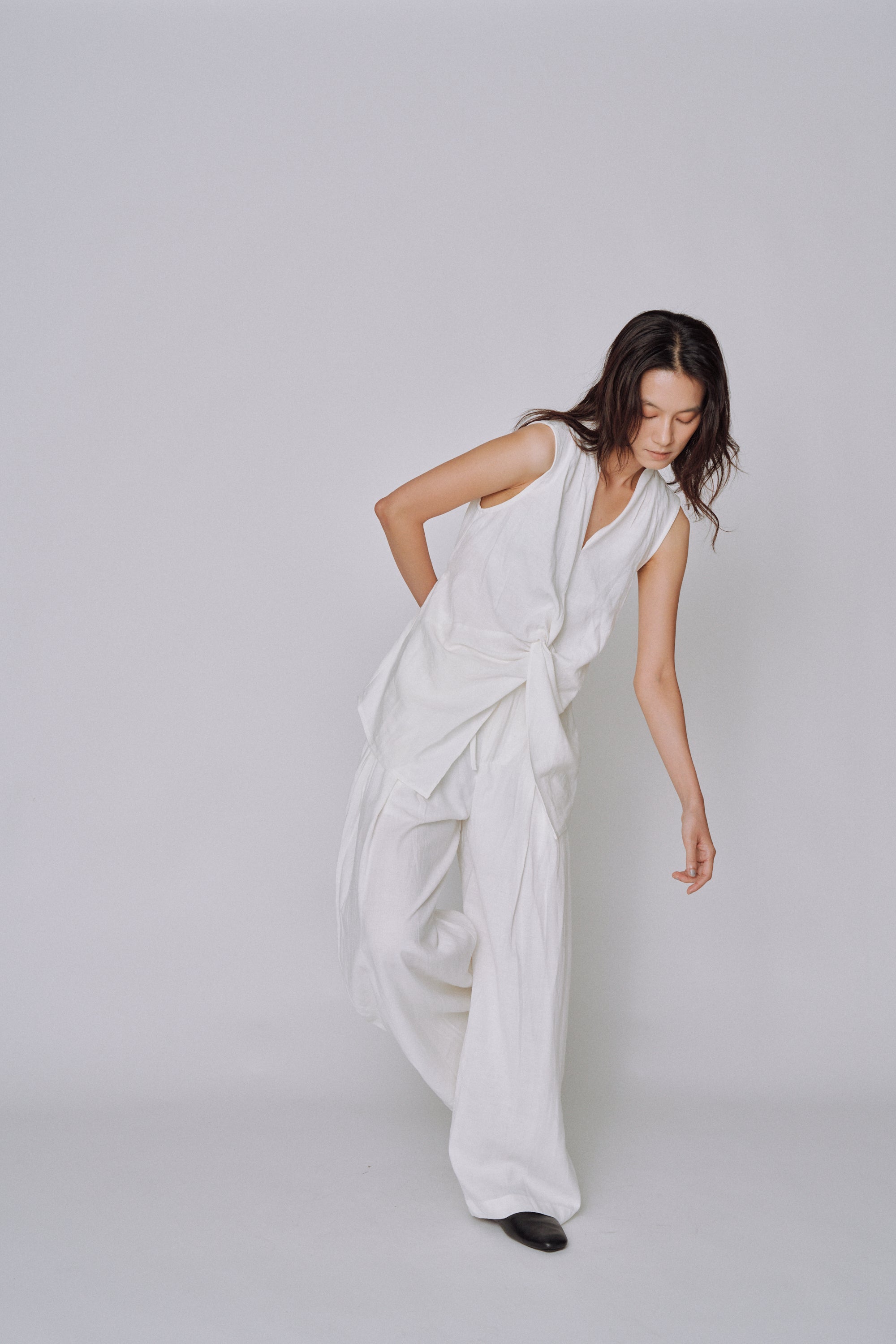 Twist Front Linen Set