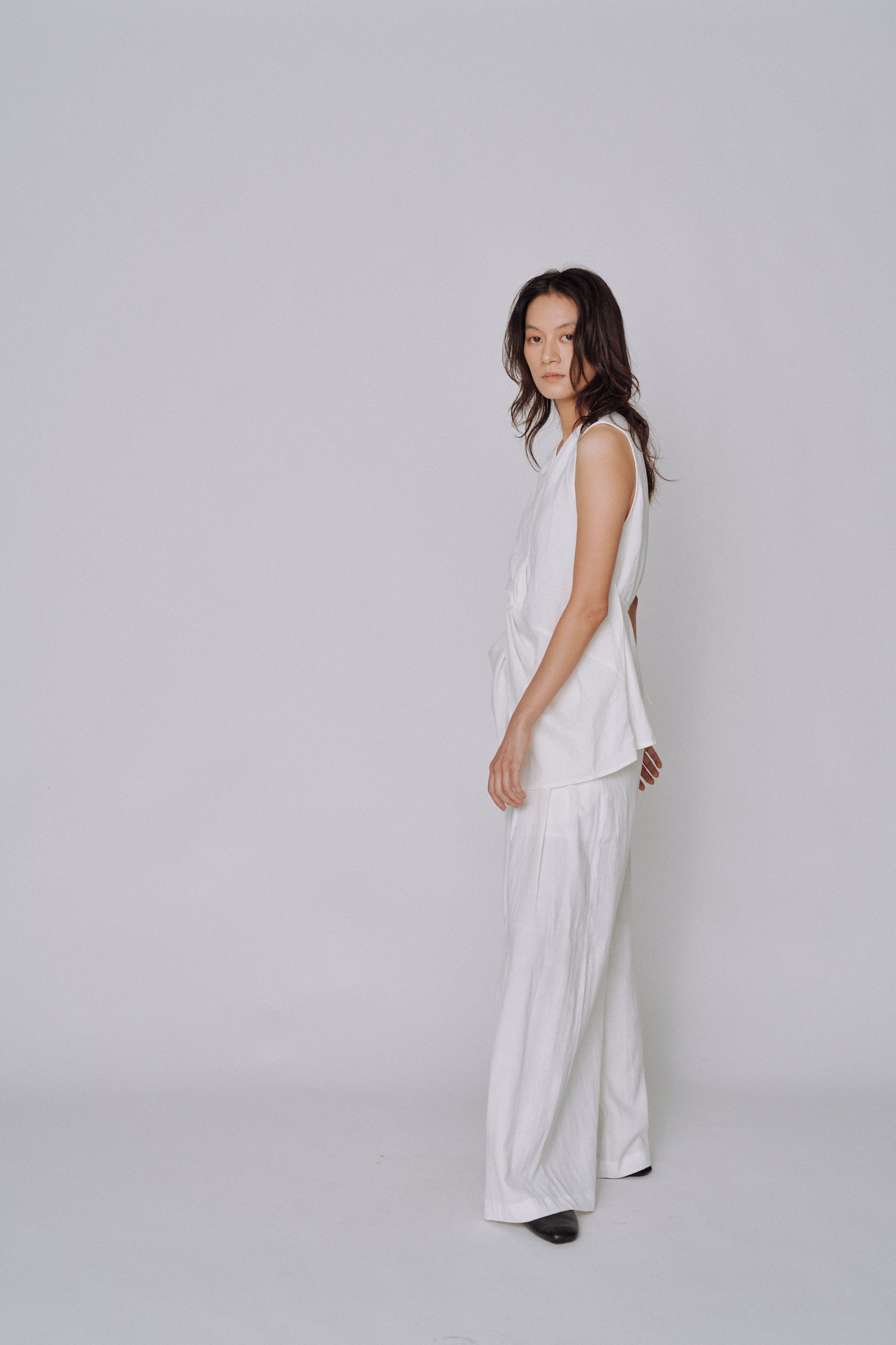 Twist Front Linen Set