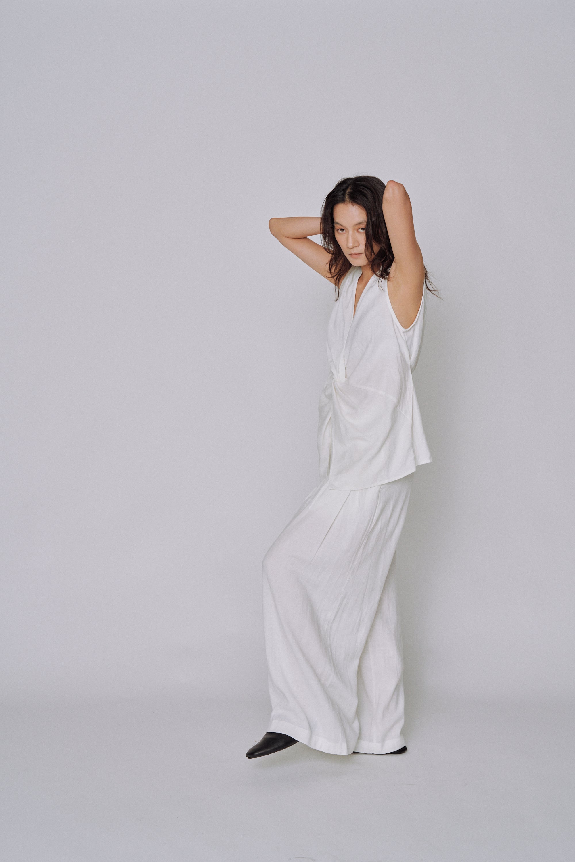 Twist Front Linen Set