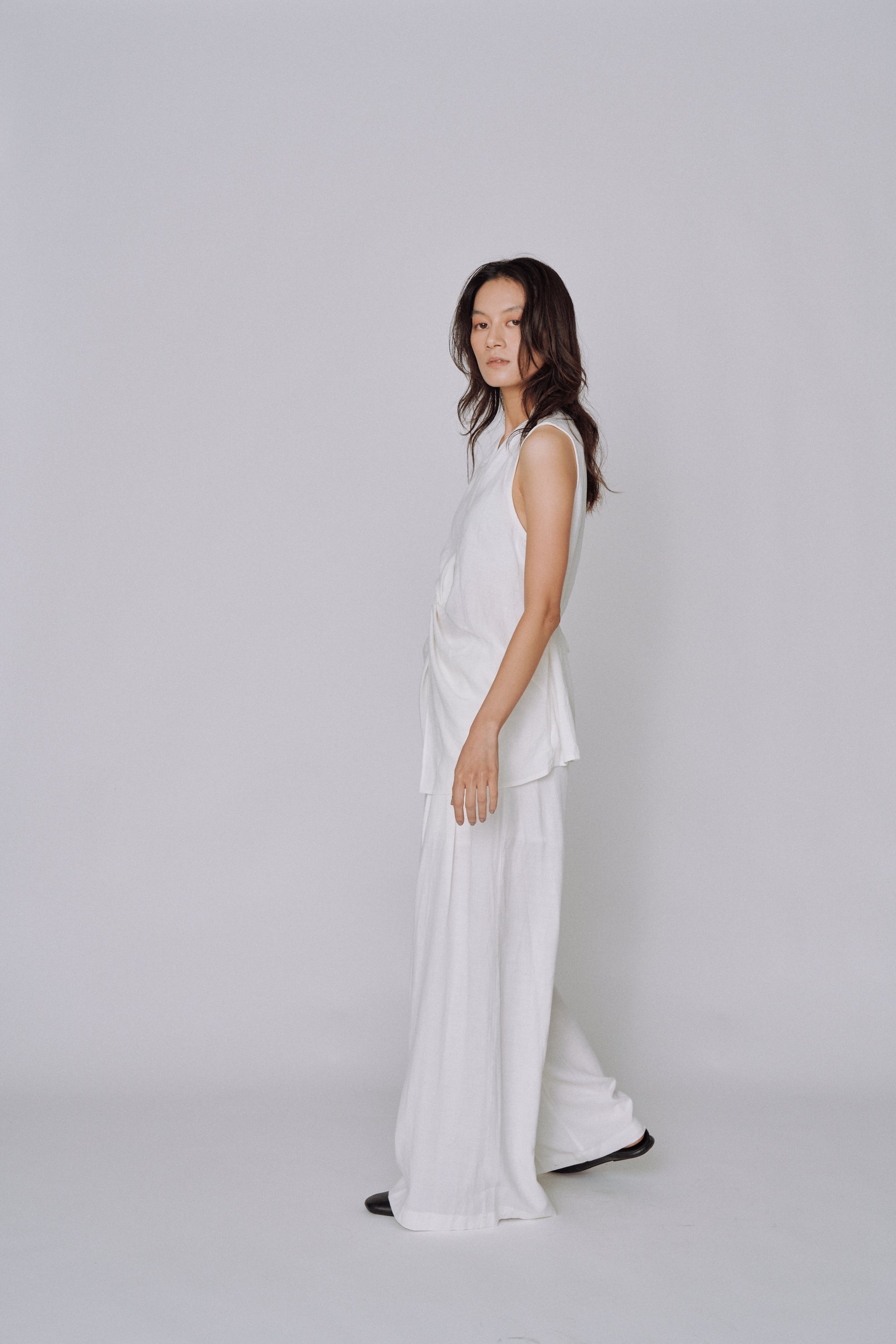 Twist Front Linen Set