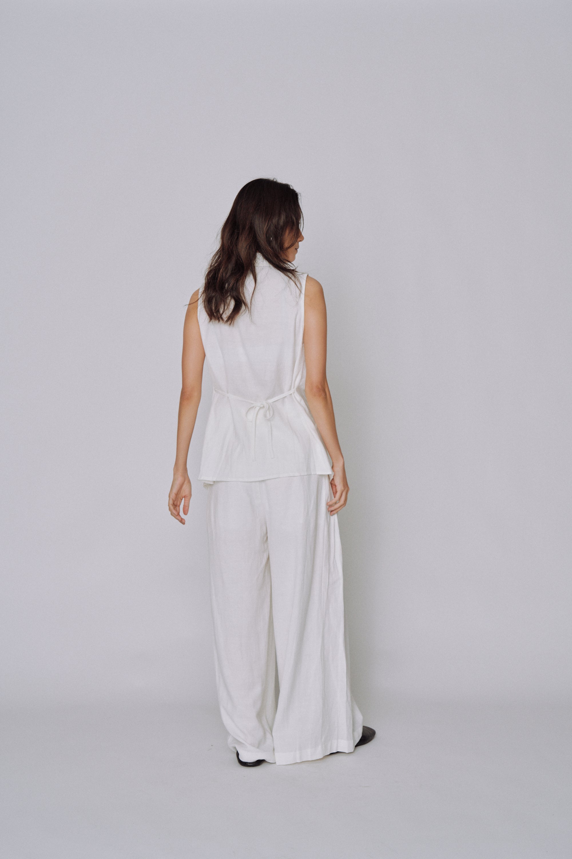 Twist Front Linen Set