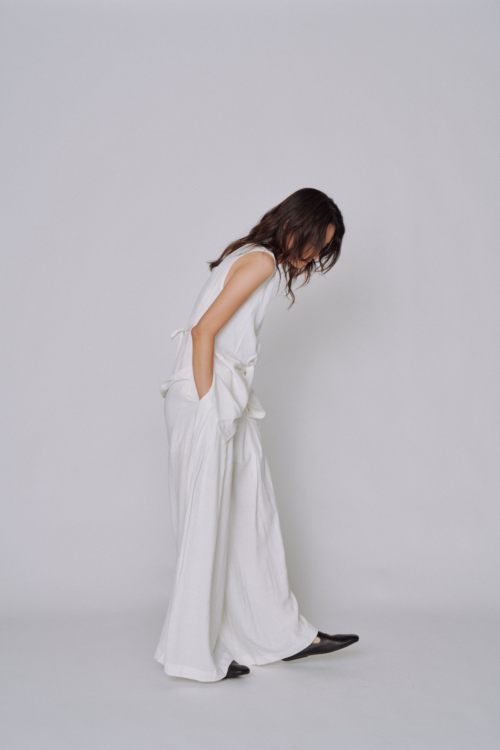 Twist Front Linen Set