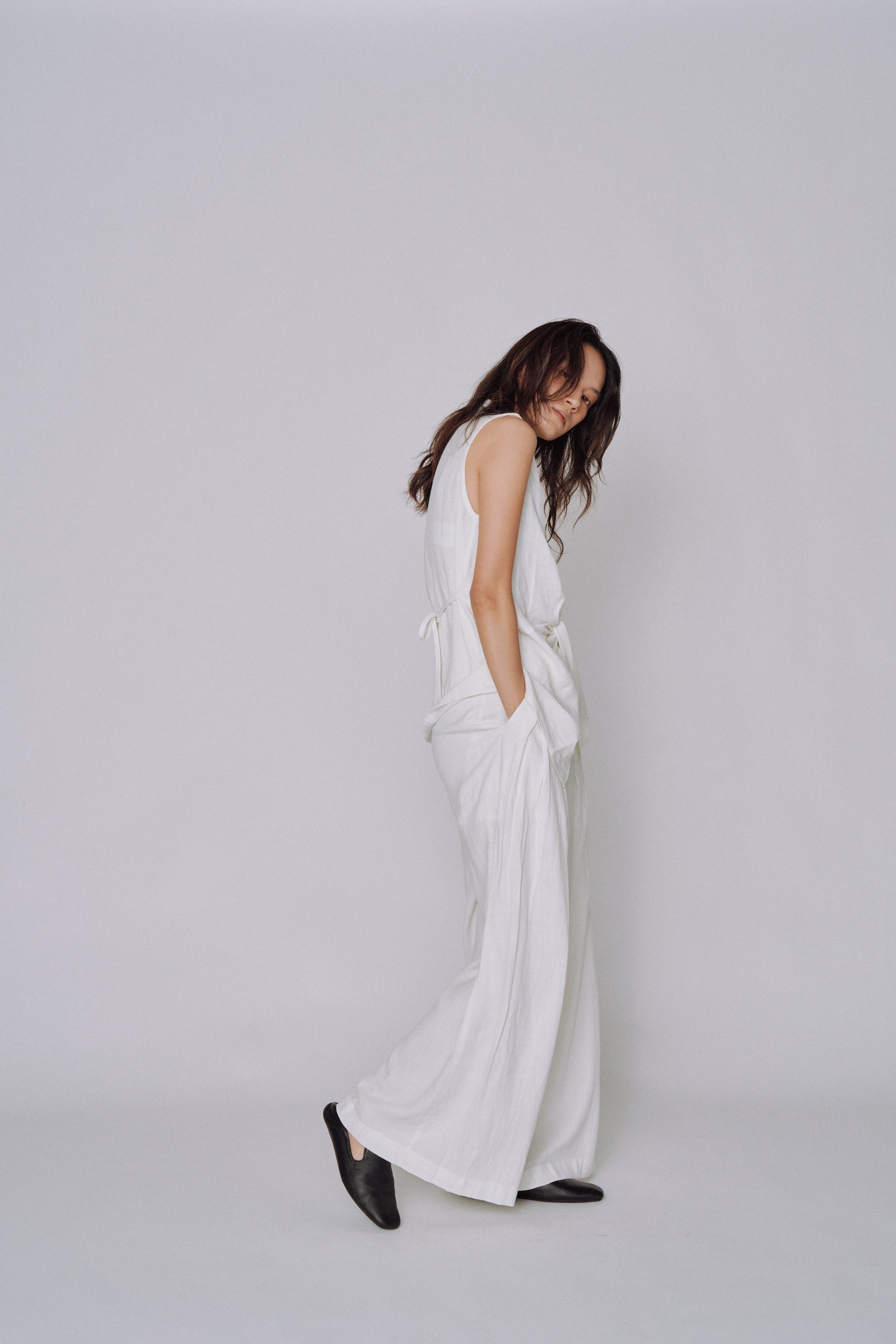 Twist Front Linen Set