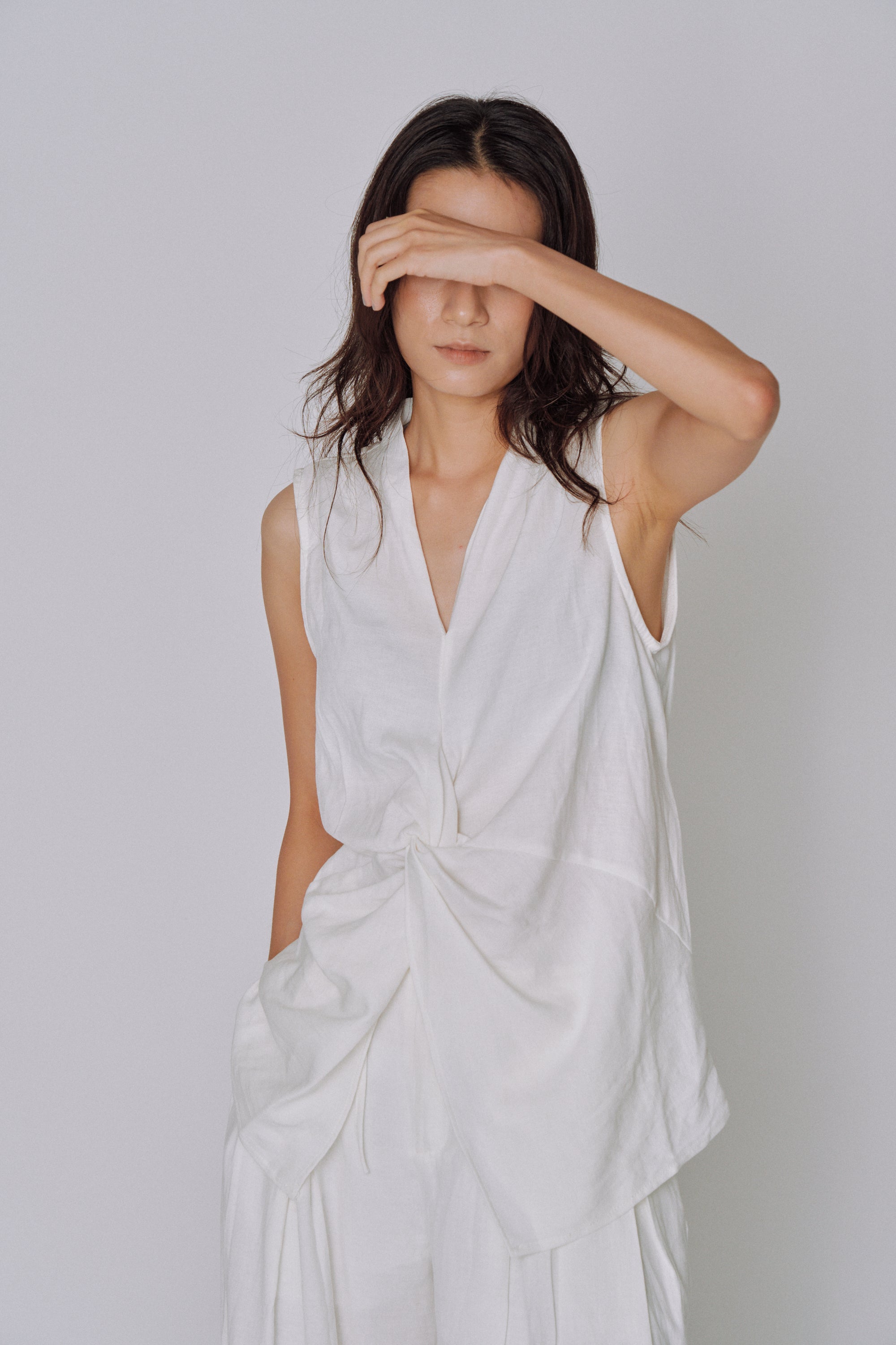 Twist Front Linen Set