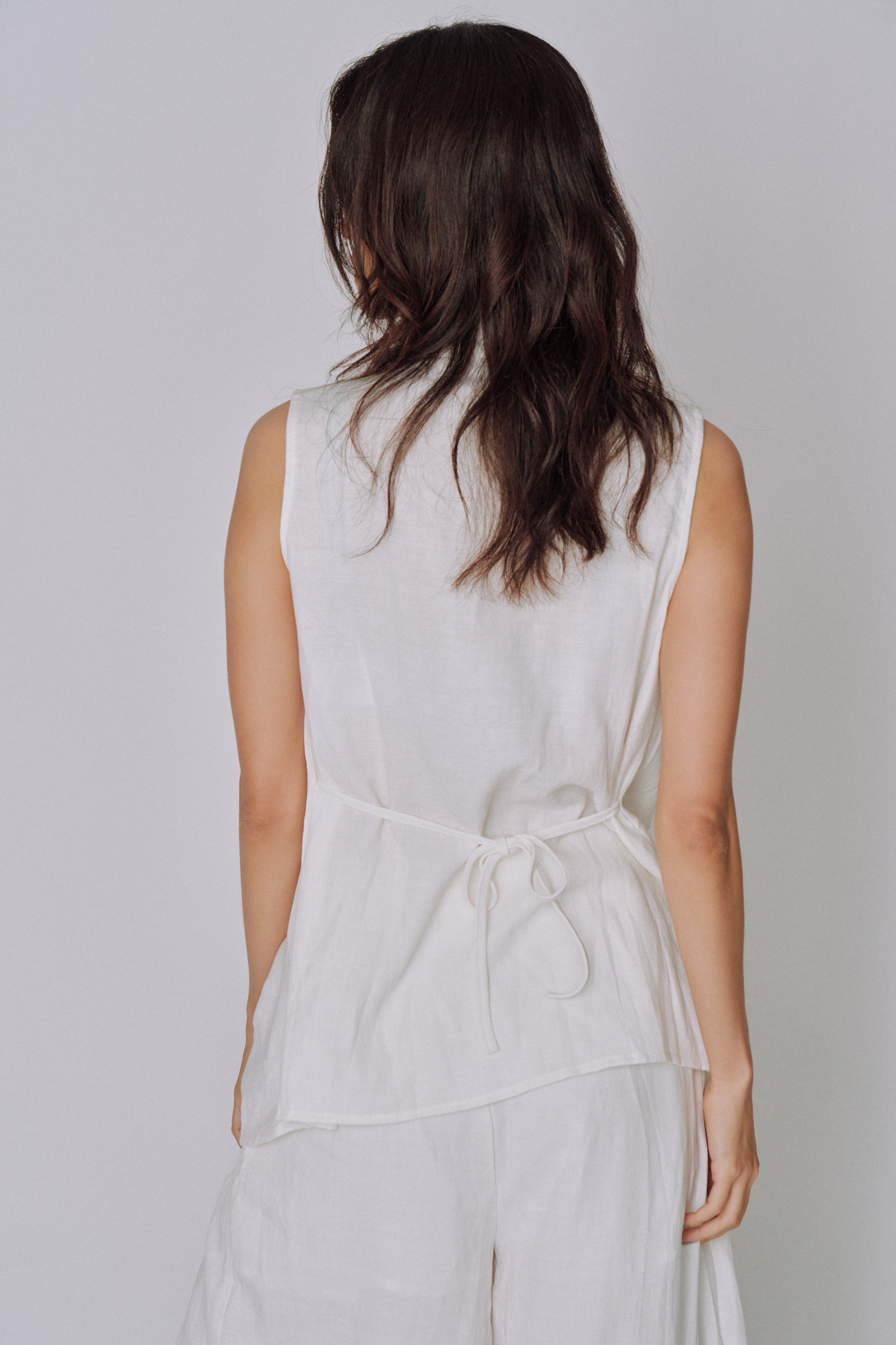 Twist Front Linen Set