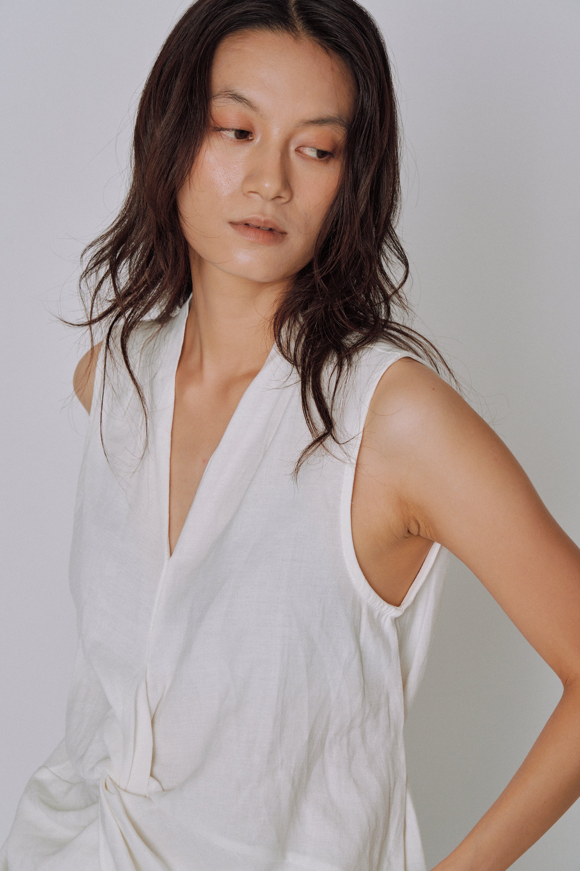 Twist Front Linen Set