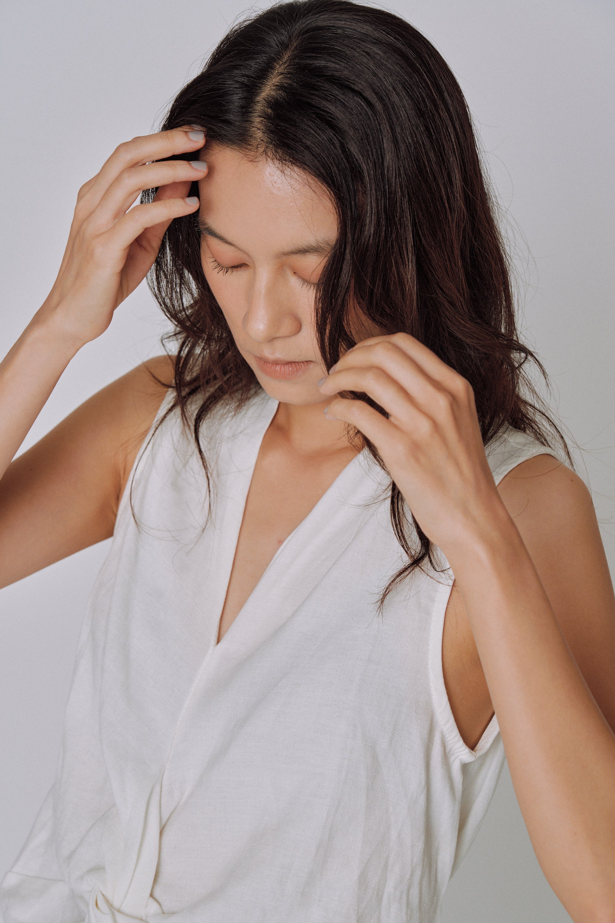Twist Front Linen Set