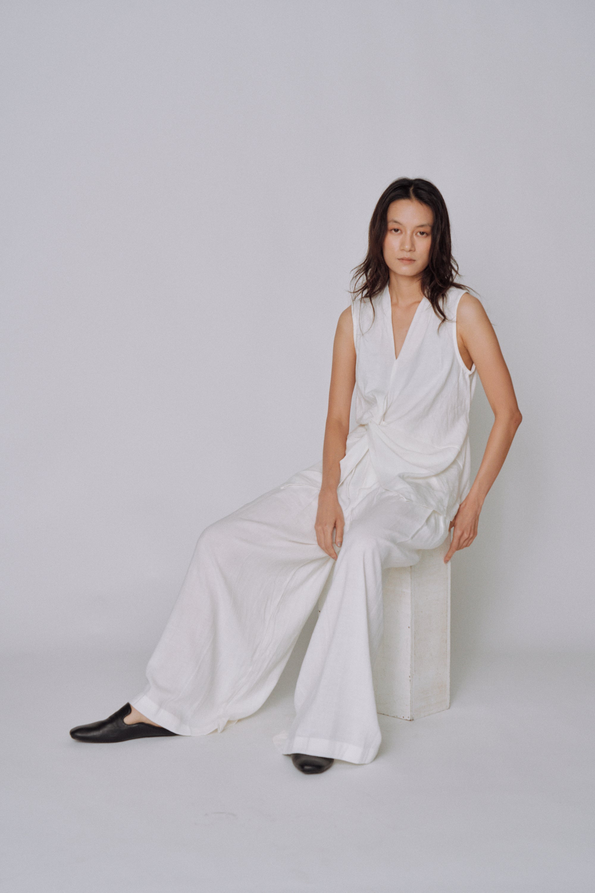 Twist Front Linen Set