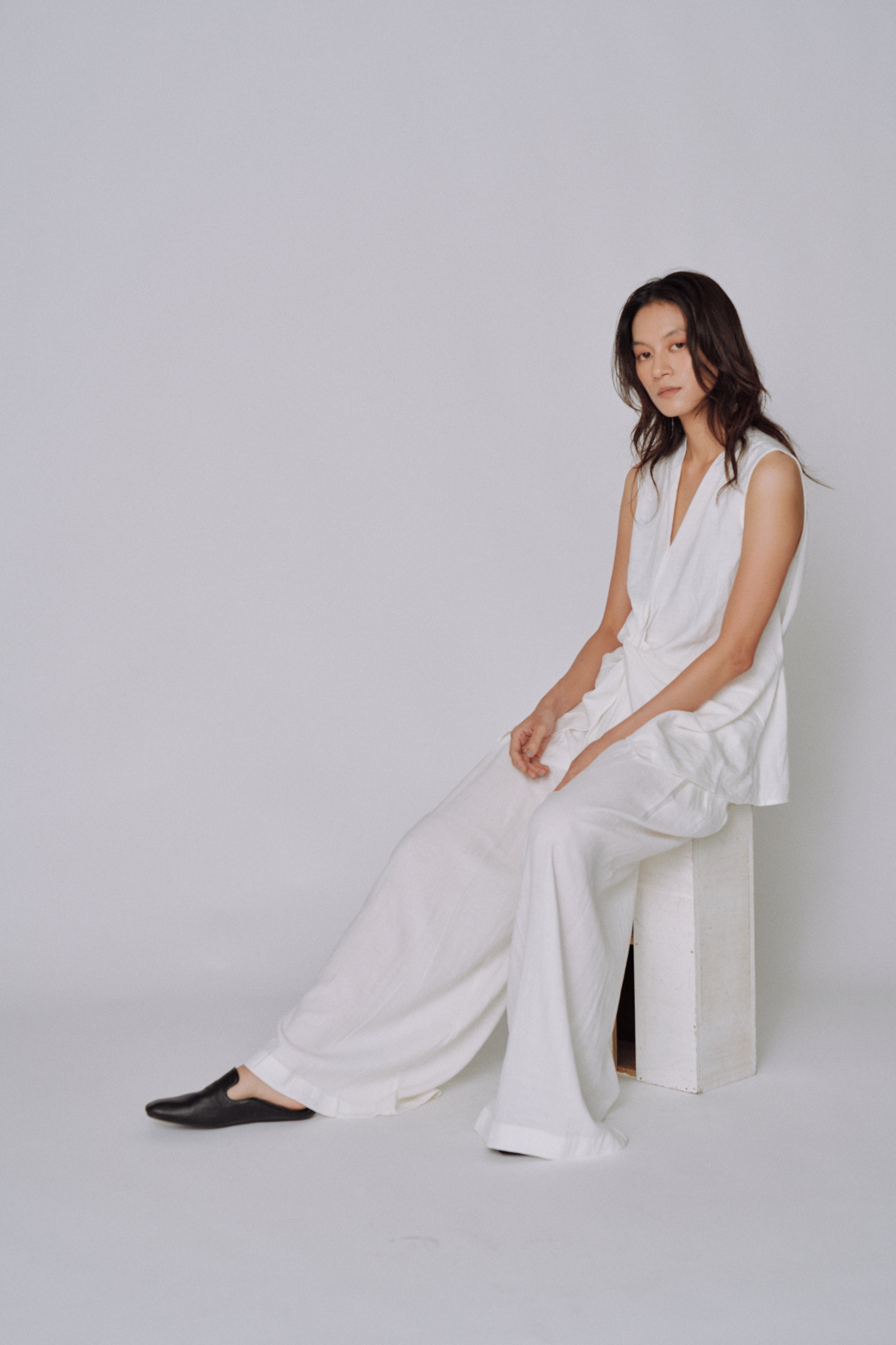 Twist Front Linen Set