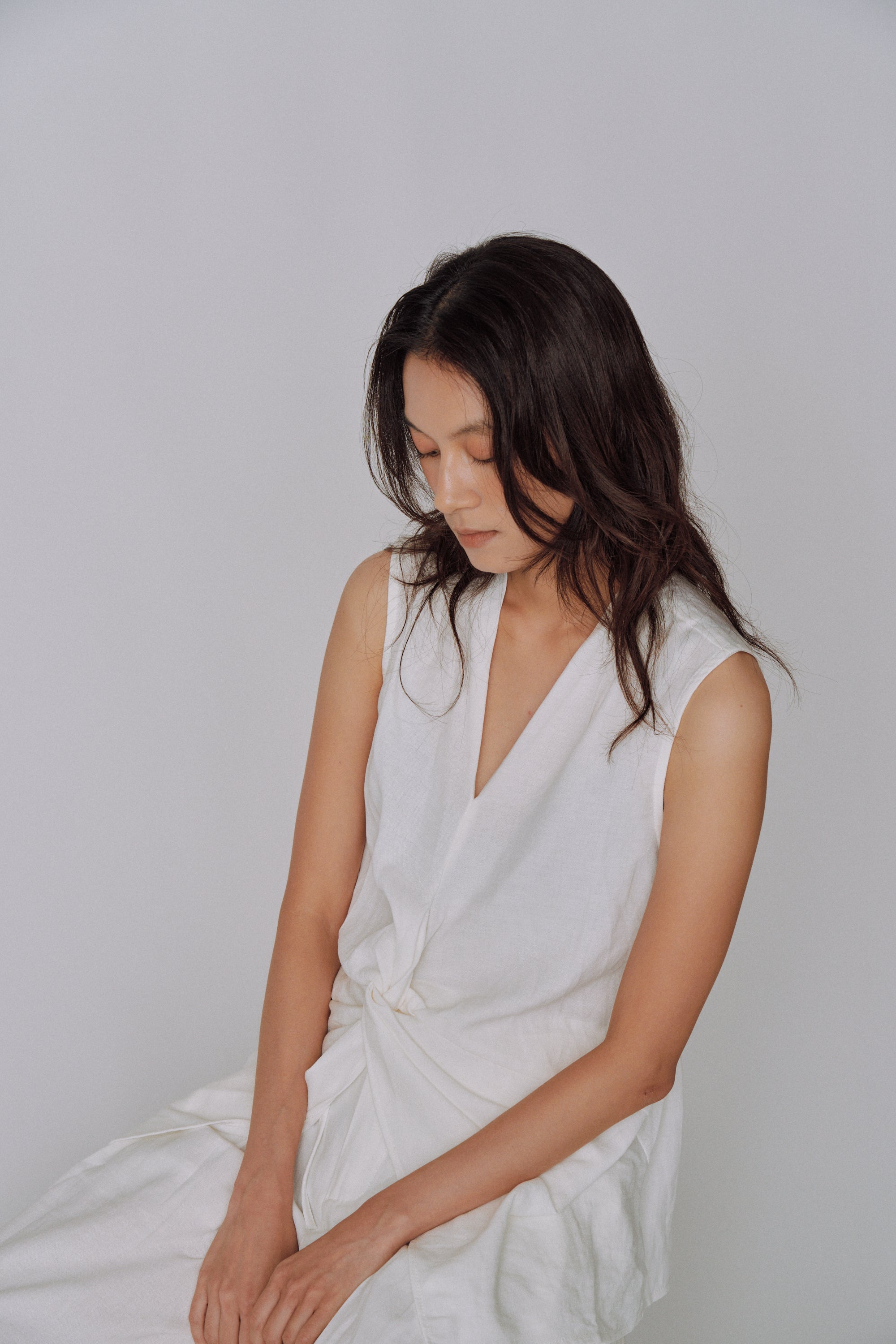 Twist Front Linen Set