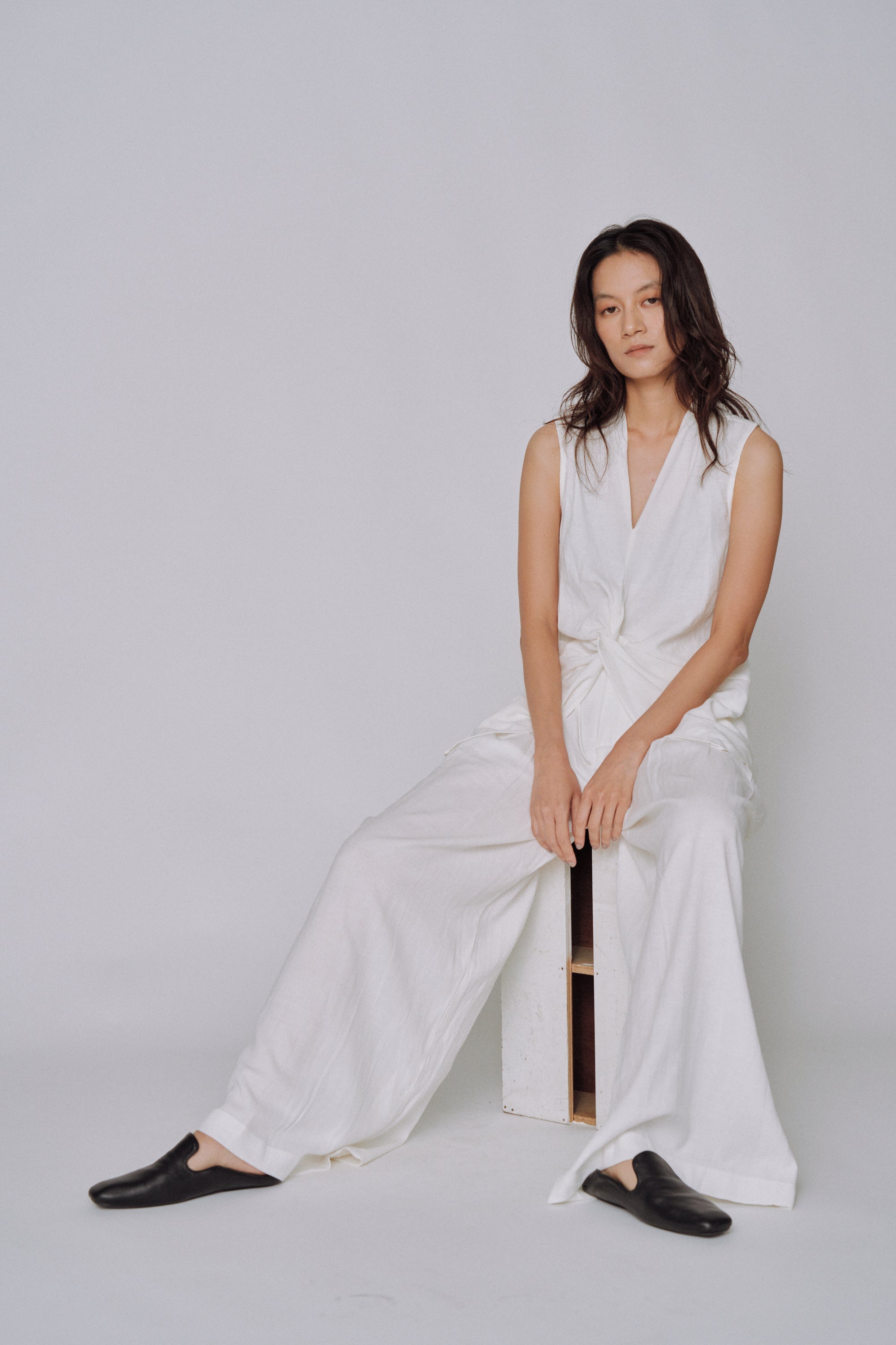 Twist Front Linen Set