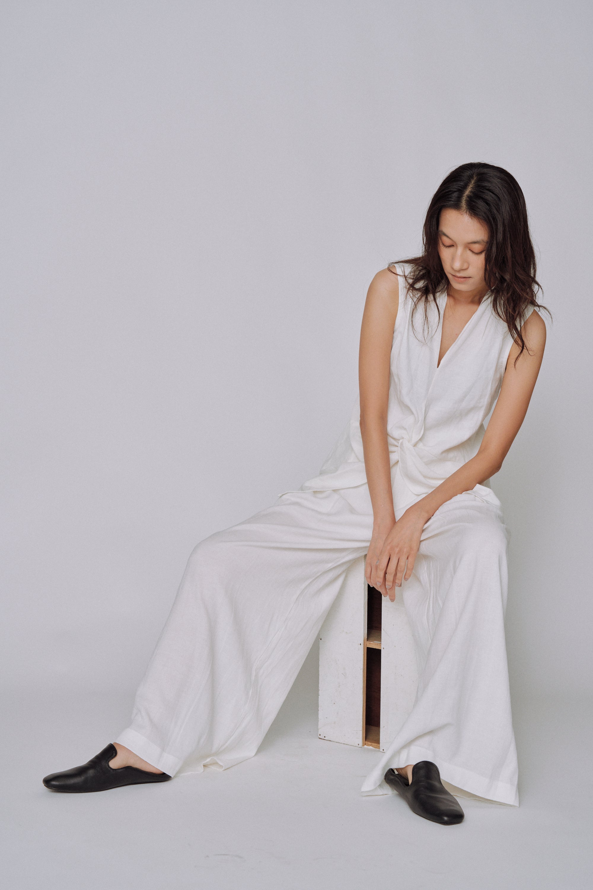 Twist Front Linen Set