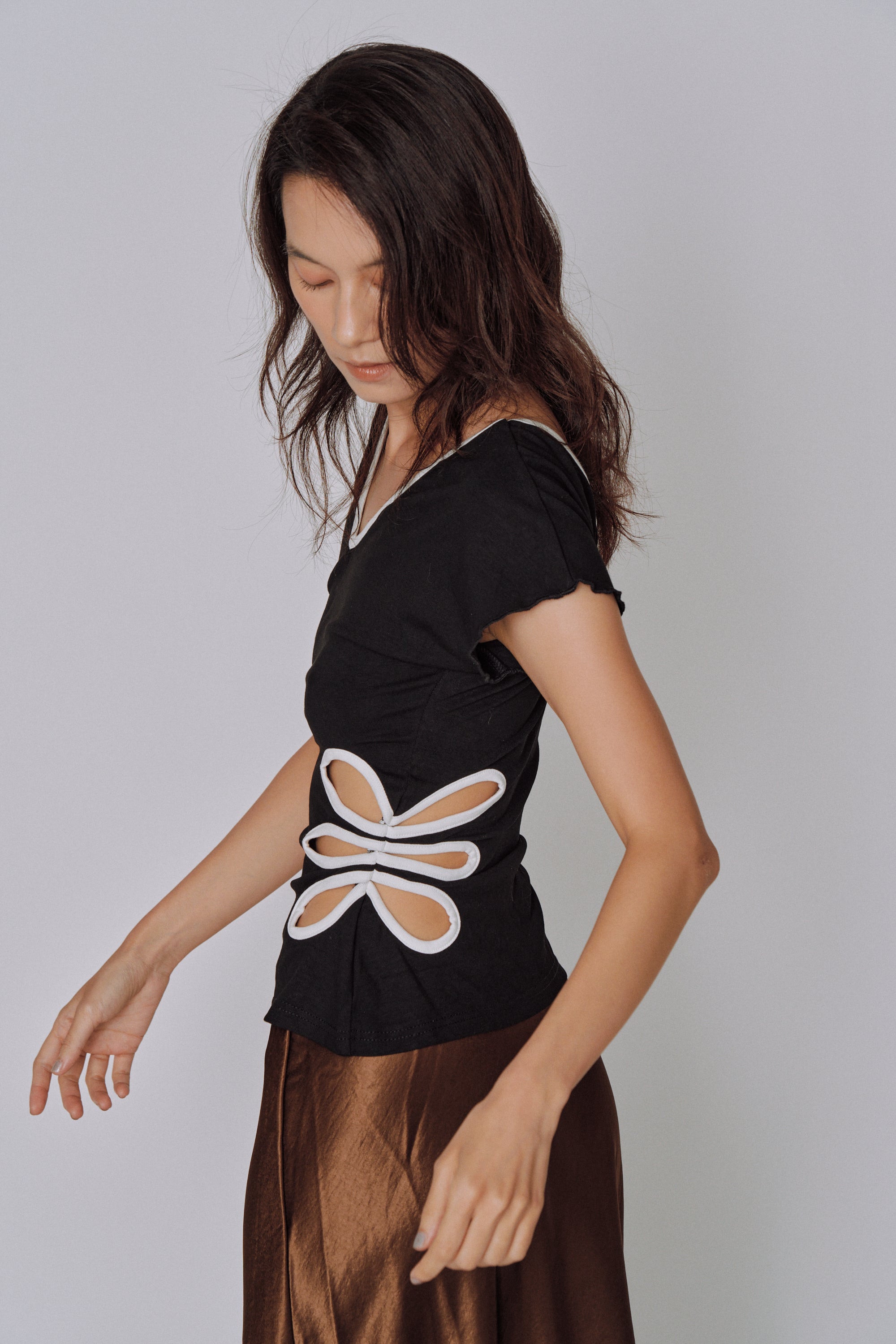 Petal Cut-Out Top