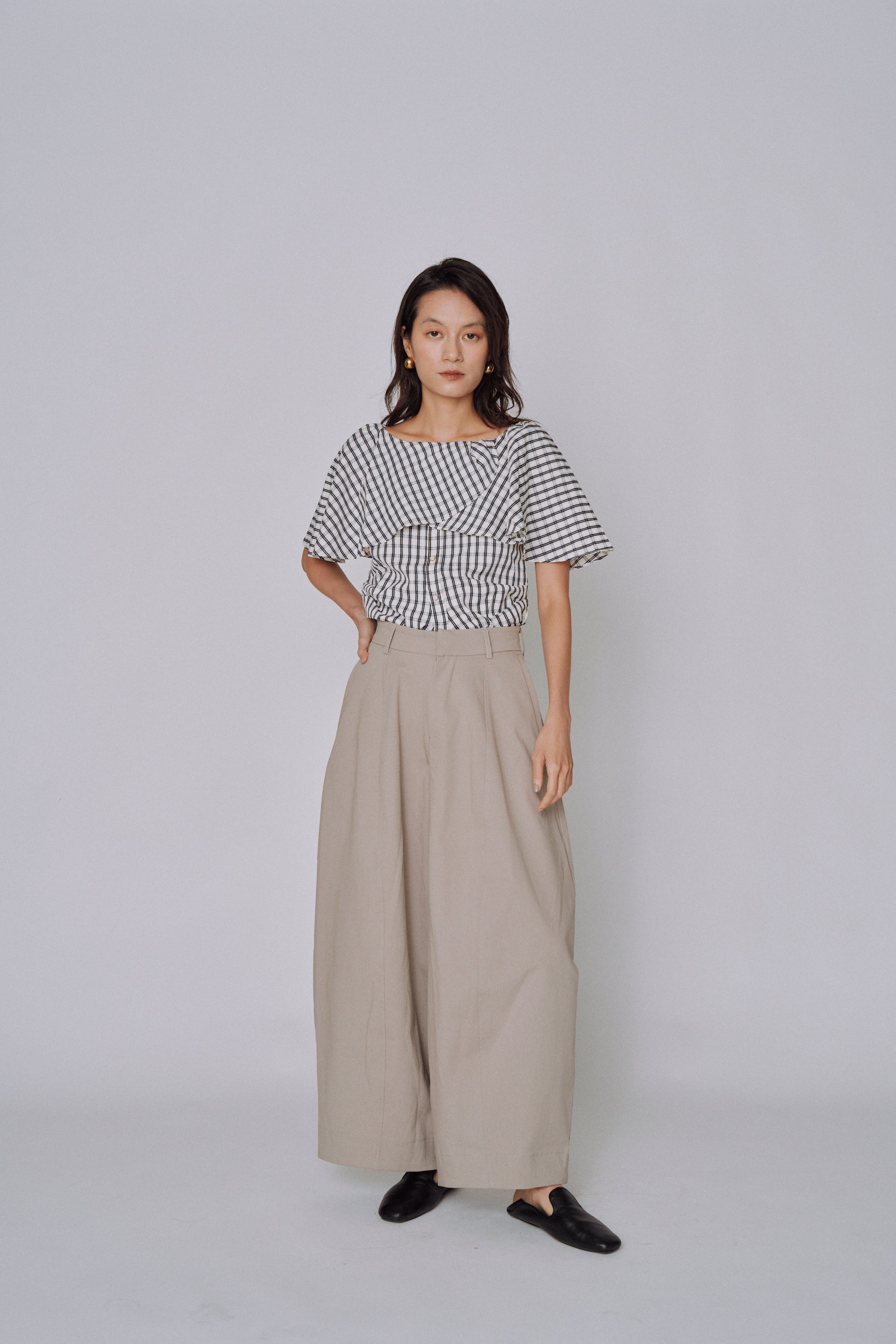 Volume Tailored Wide Pants