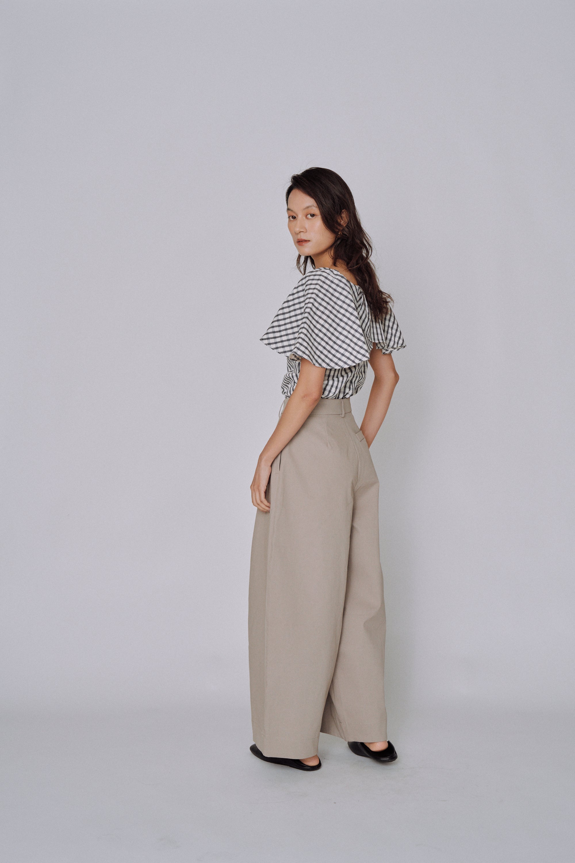Volume Tailored Wide Pants