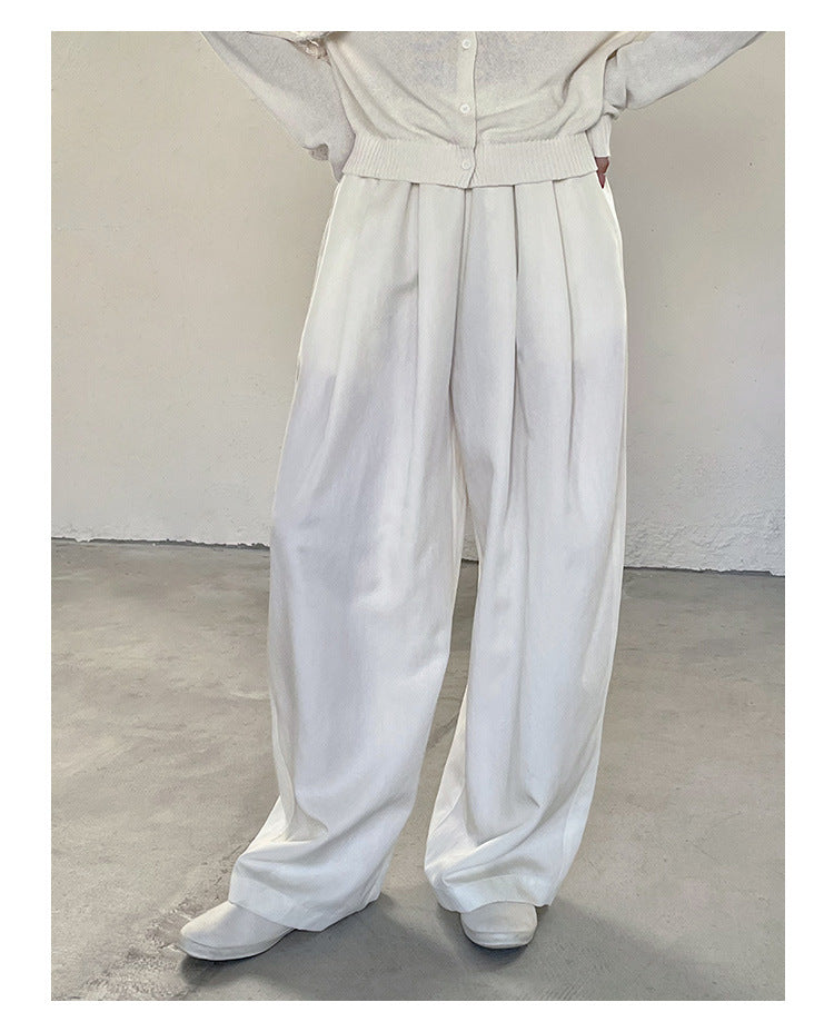 Airy Texture Wide Pants