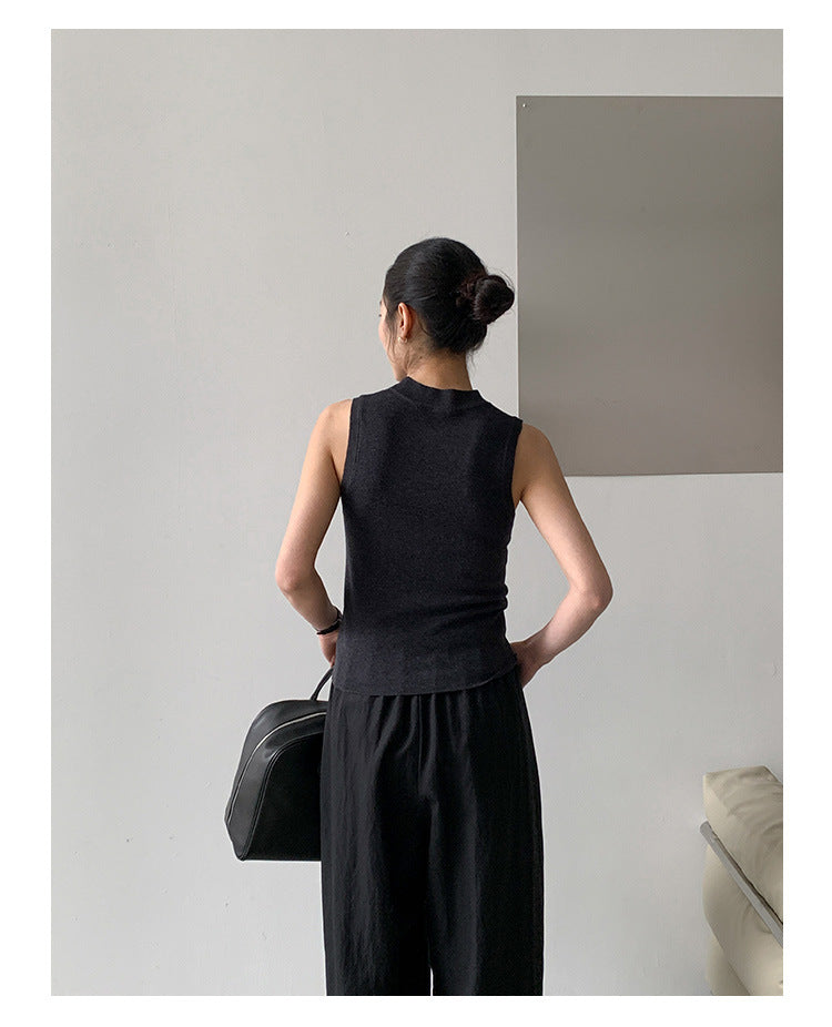 Airy Texture Wide Pants