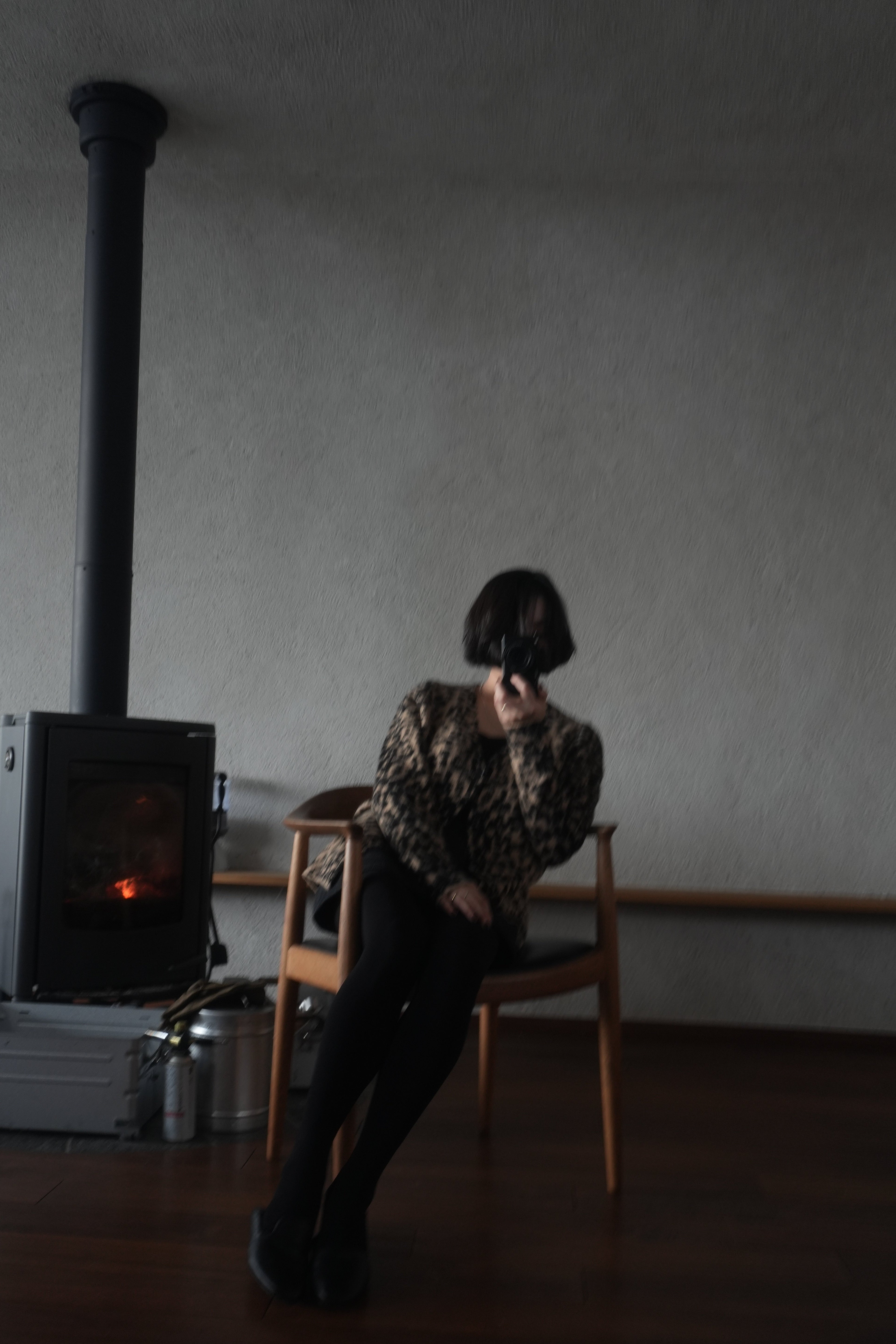 Urban Leopard Jacquard Cardigan
