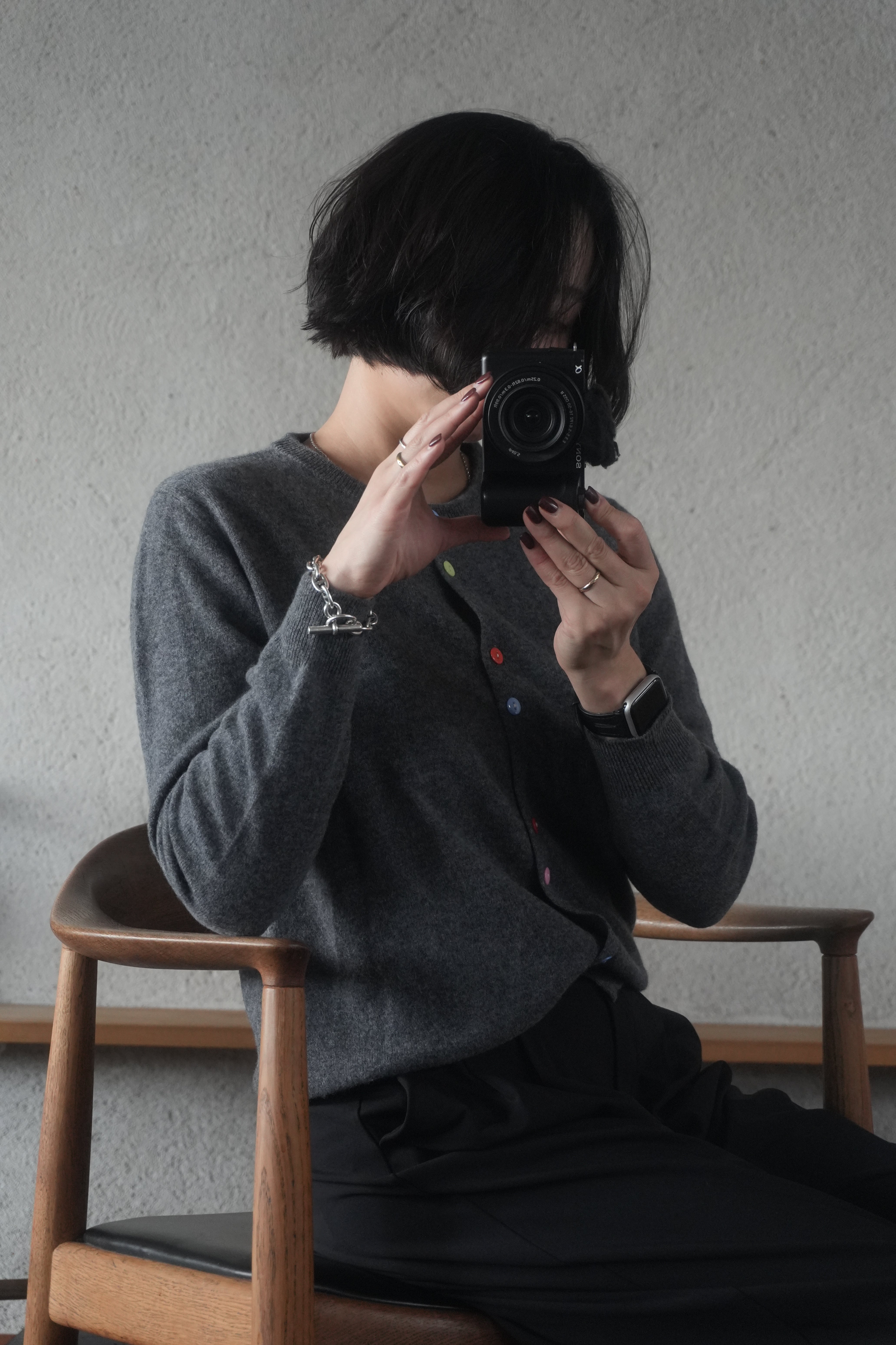 Multi-Color Button Knit Cardigan