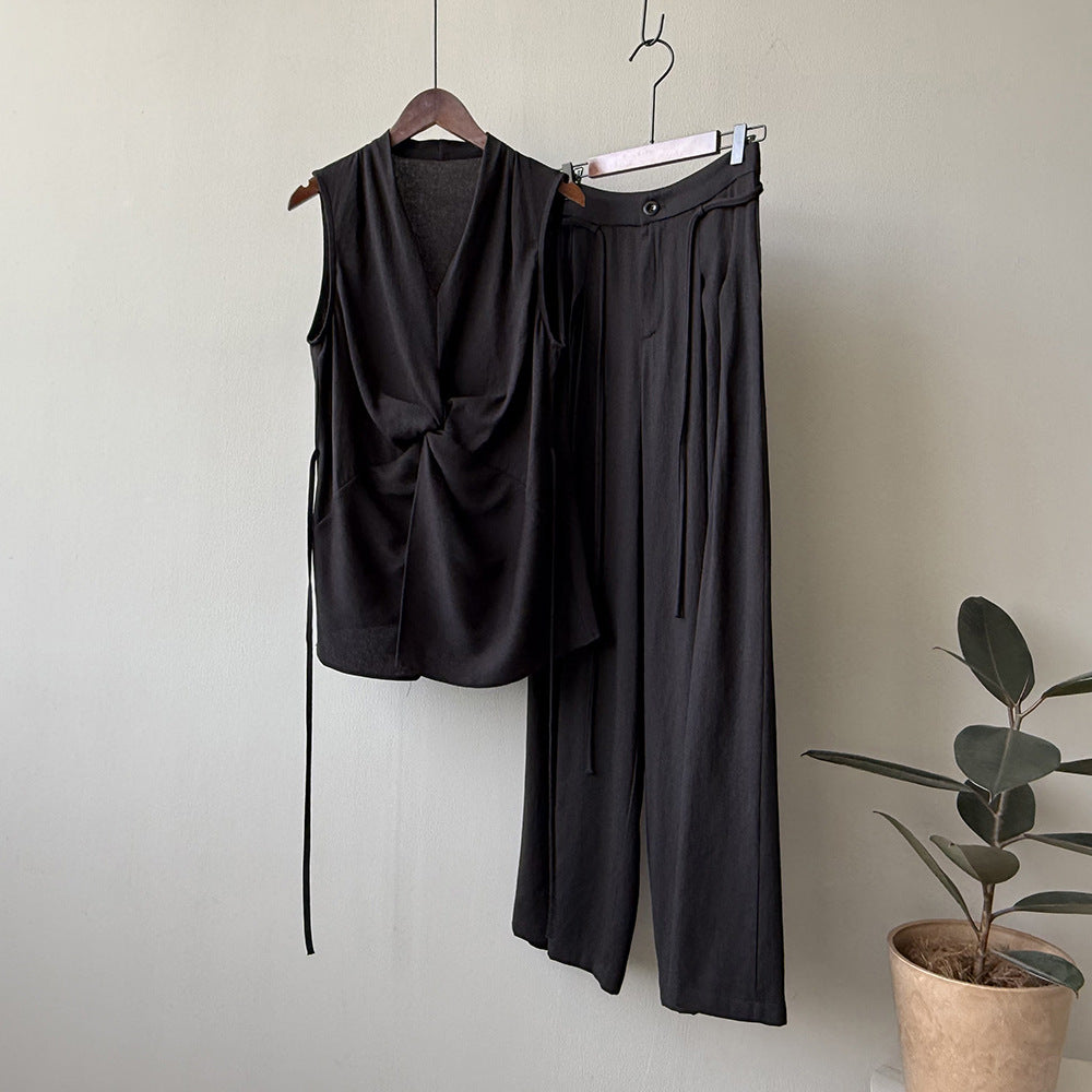 Twist Front Linen Set