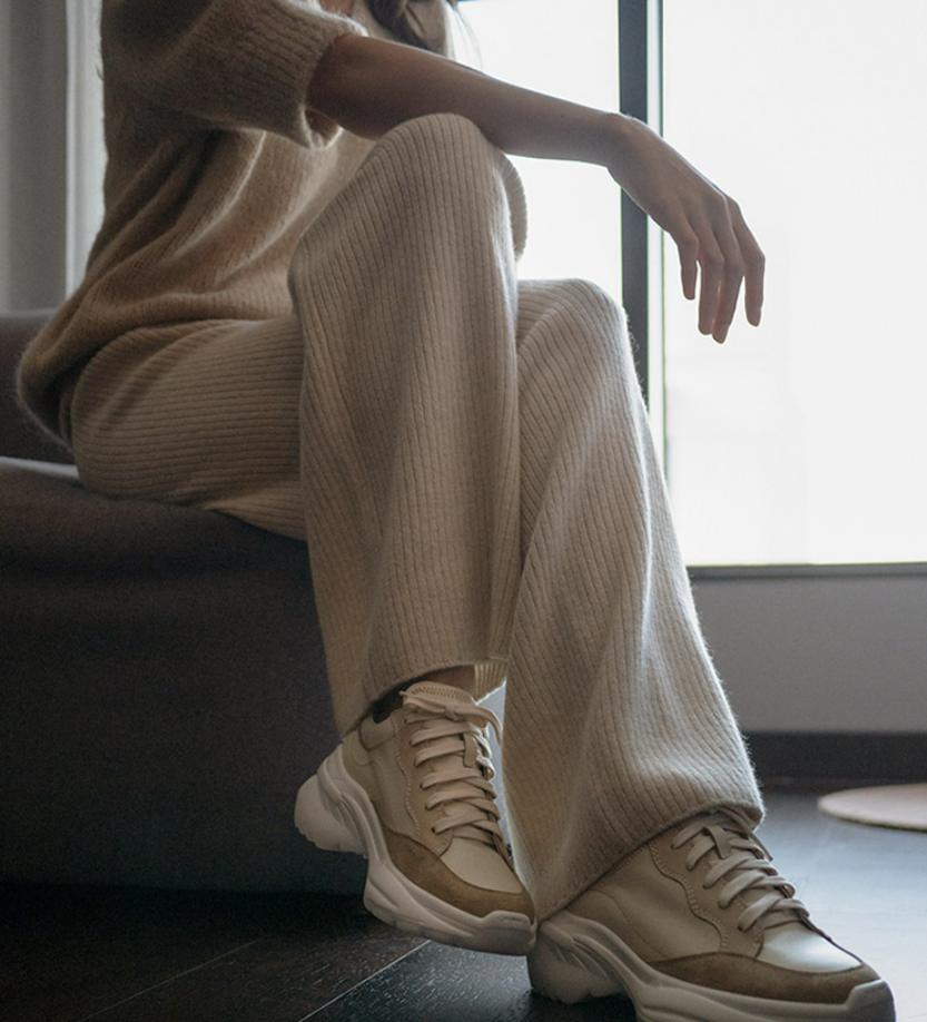 soft knit pants