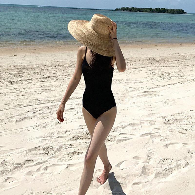 Minimal Open-Back Swimsuit