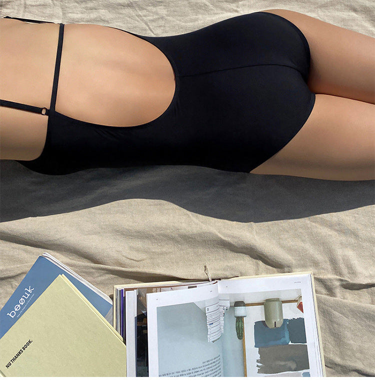 Minimal Open-Back Swimsuit