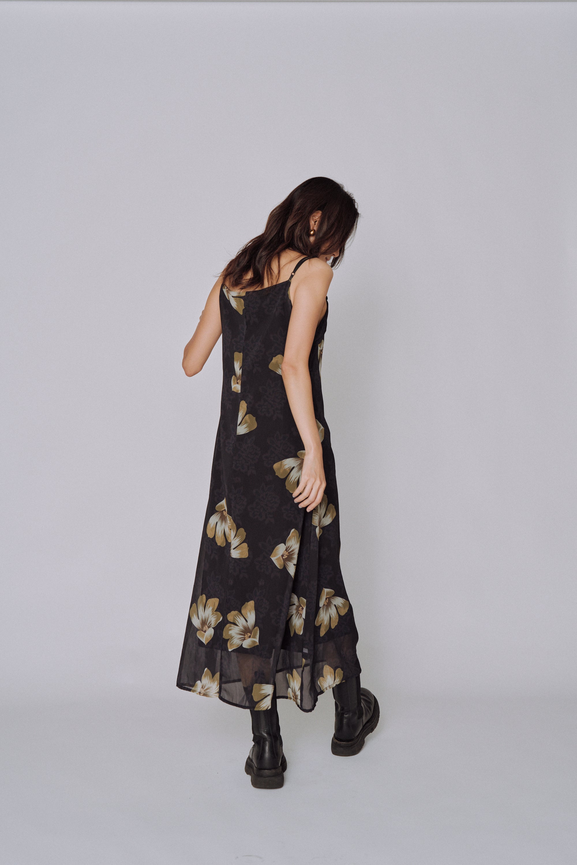 Moon Petal Slip Dress