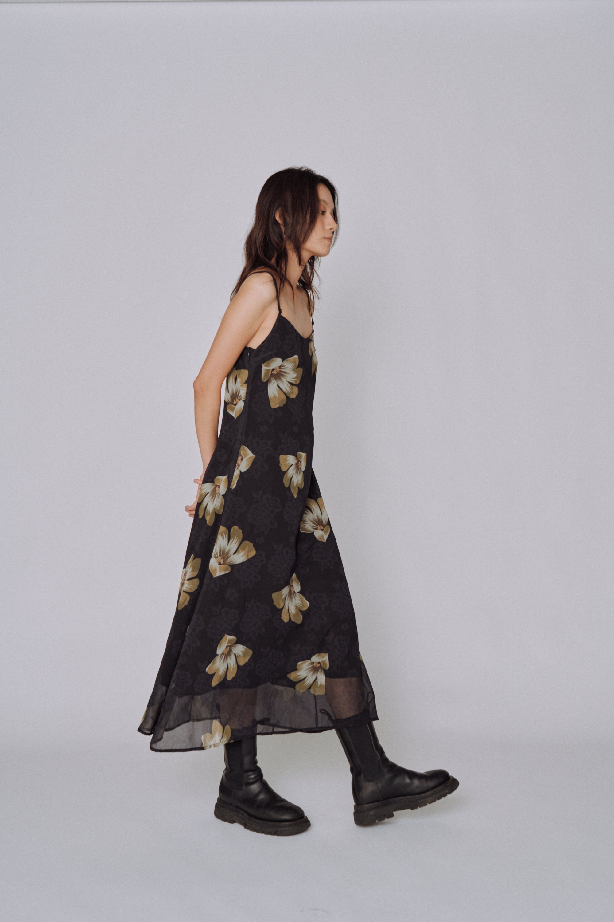 Moon Petal Slip Dress